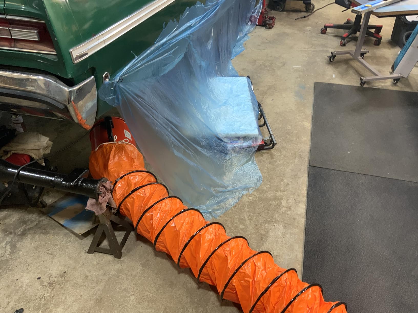 12 in Utility Blower Exhaust Fan with 32.8 ft Duct, 3500 r/min & 3500 CFM Heavy Duty Blower Fan, High Velocity Low Noise Extraction and Ventilation Fan for Ventilating Workshops, Confined Space customer photo 1