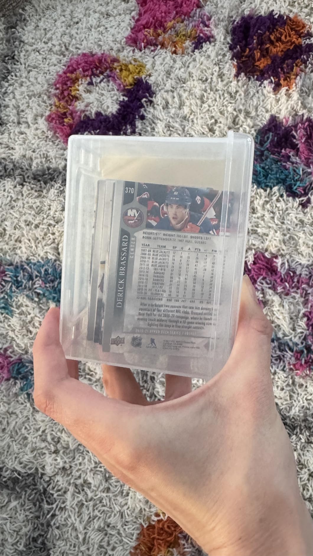 Trading Card Storage Box with 2 Dividers, Toploads Storage Box Plastic Baseball Card Storage Box for 500+ Sports Cards 100+ Top Loads for MTG Magic TCG Yugioh Playing Card Case Holder (1 Pack) customer photo 2