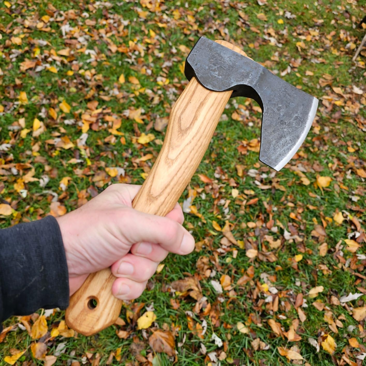 BeaverCraft Bushcraft Hatchet Wood Carving Axe AX6 - Forged Camping Axes & Hatchets - Wood Chopping Axe, Hand Gardening Axes for Splitting - Backpacking Hatchet customer photo 2