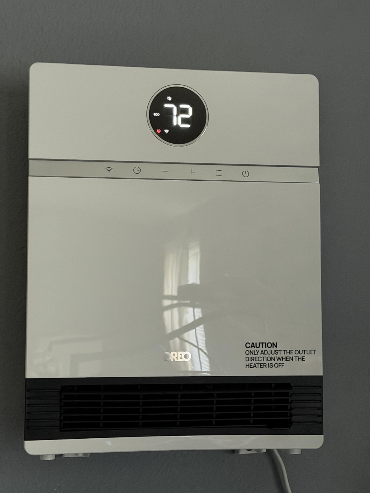 DREO Smart Electric Wall Heater for Indoor Use, Works with Alexa, Large Room | IP24 Wall Mounted Heater, 11.5 ft/s Heating, 28dB Quiet Operation, App and Remote Control, Digital Thermostat and ECO Mode customer photo 1