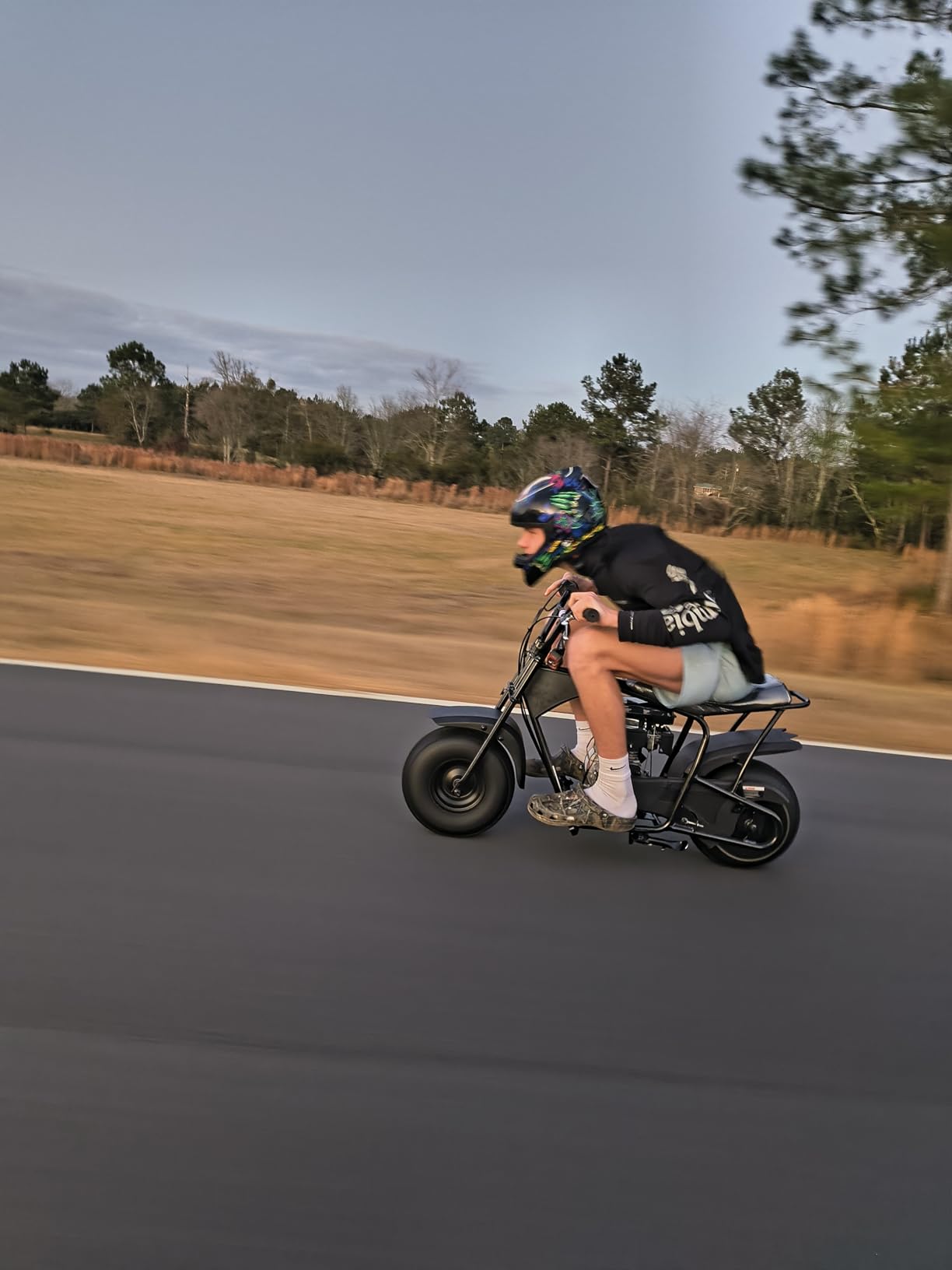 BRM100 Mini Dirt Pit Bike 105cc 4-Stroke Off Road for Teens Adults 220 LBS | 3.5HP EPA-Approved Engine, Up To 30 Mph, Rear Disc Brake, 145/70-6 Knobby Fat Tires, Pull-Start, 90% Assembled, Black, Basic customer photo 2