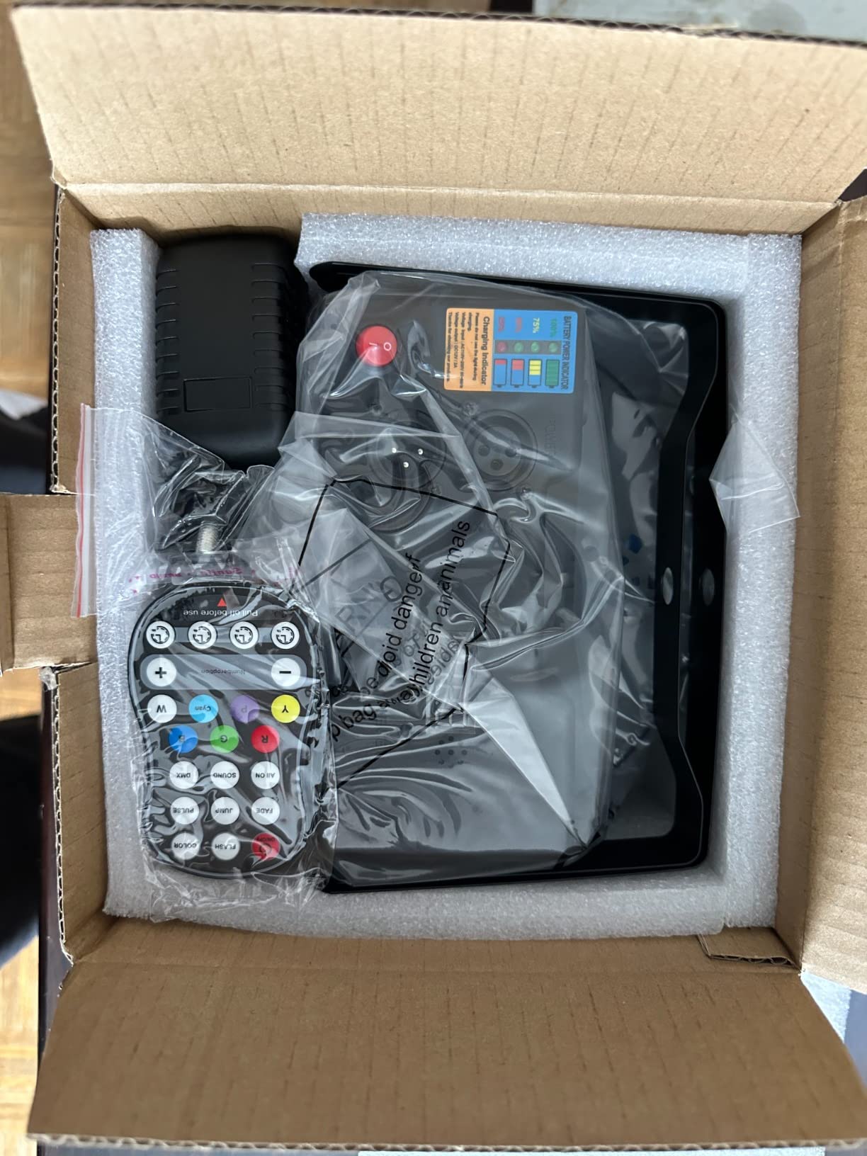 Rechargeable Par Lights, RGBW LED Uplights Battery Powered Stage Light, HOLDLAMP Par Can DJ Lights Sound Activated with Remote & DMX Control for Festival Party Event Wedding Bar. customer photo 2