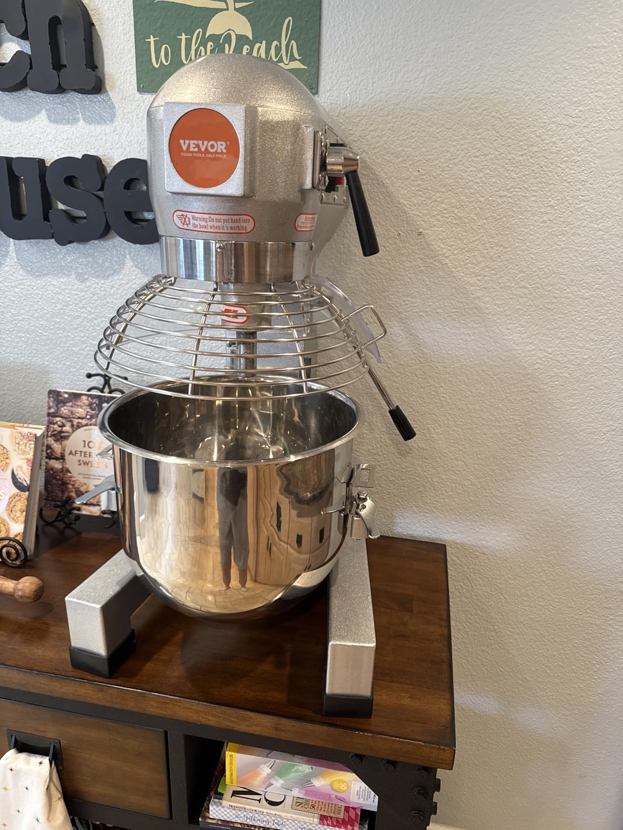 VEVOR Commercial Food Mixer 20Qt, Commercial Mixer with 3 Adjustable Speeds, 1100W Dough Mixer, Commercial Stand Mixer with Stainless Steel Bowl customer photo 1