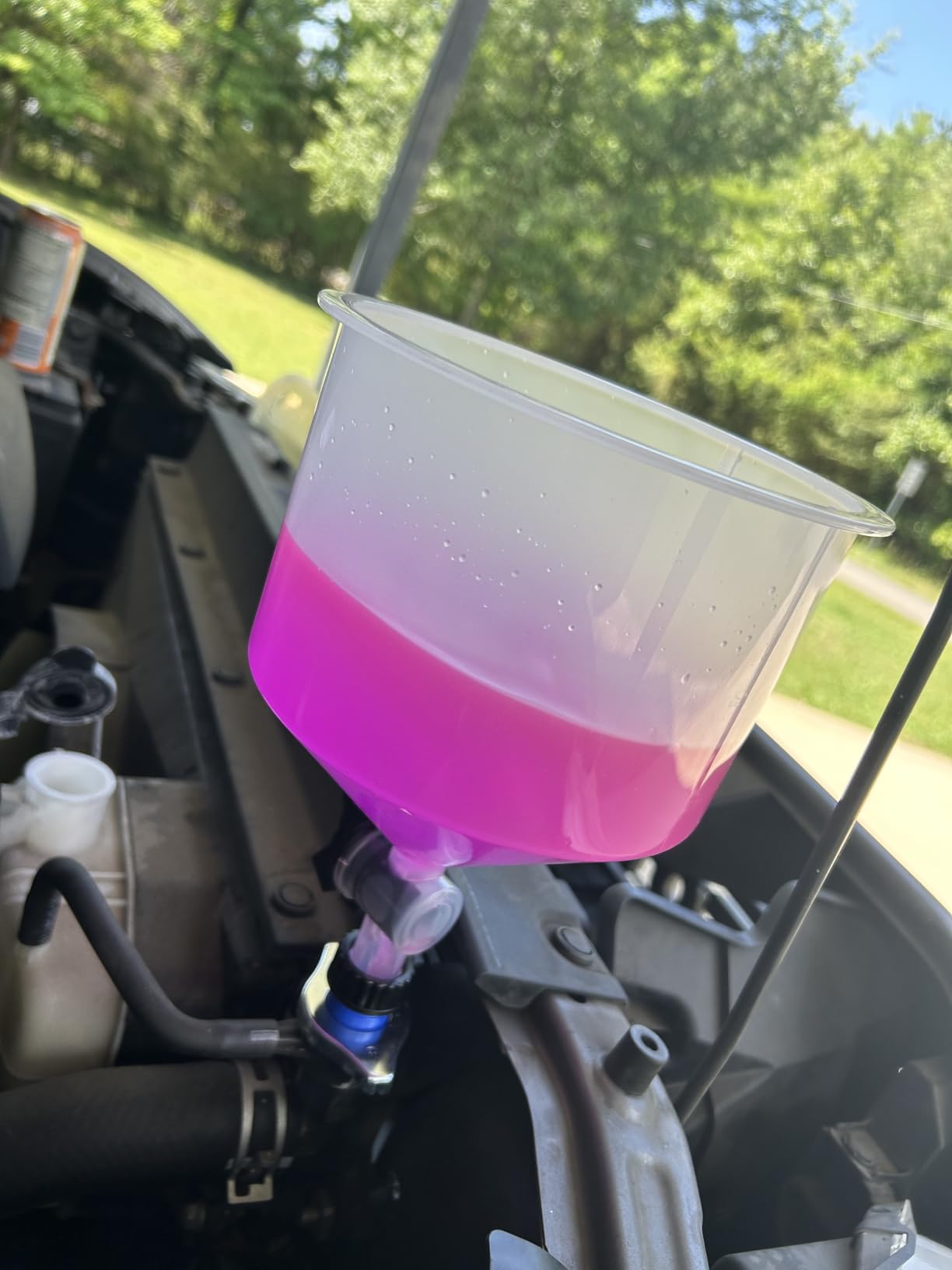 2026 Upgraded Coolant Bleeder Funnel Kit, Radiator Burping Funnel customer photo 2