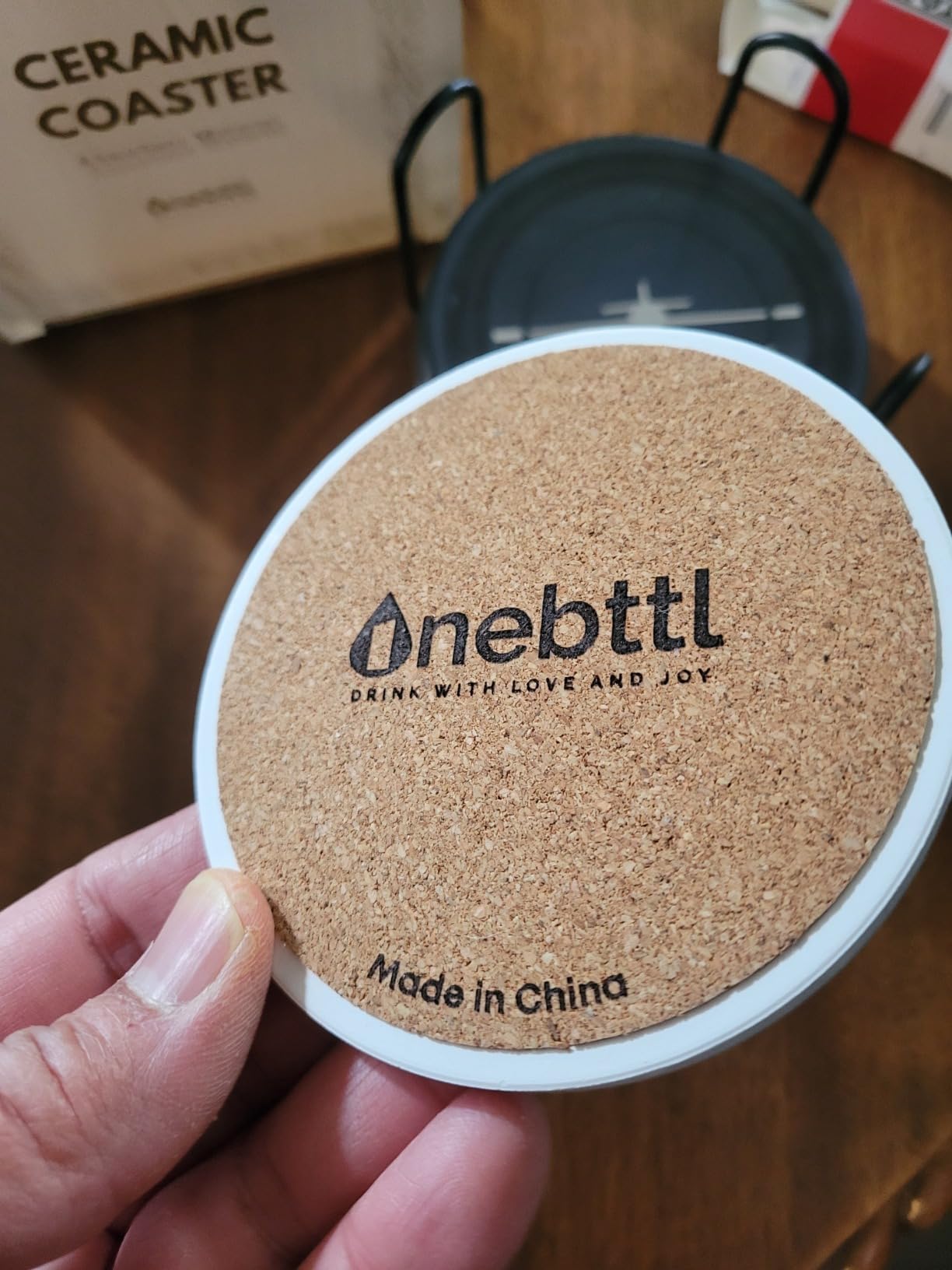 Onebttl Pilot Gifts for Men, Aviation Gifts Ceramic Coasters Set of 6 customer photo 2