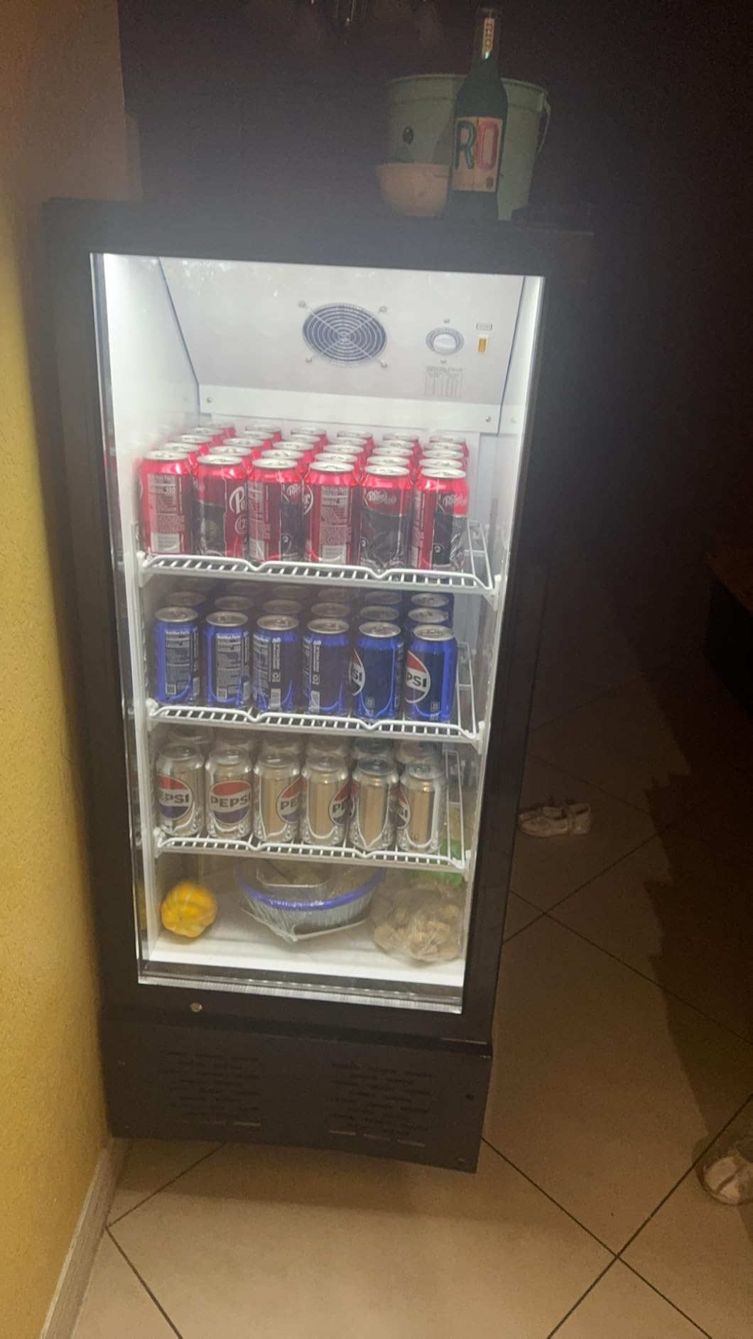 25.7'' W Commercial Refrigerators with Glass Door, 15 Cu.ft. Beverage Refrigerators Commercial Fridge Upright Display Cooler with Soft LED Light and Adjustable Shelves for Restaurant Stores customer photo 2