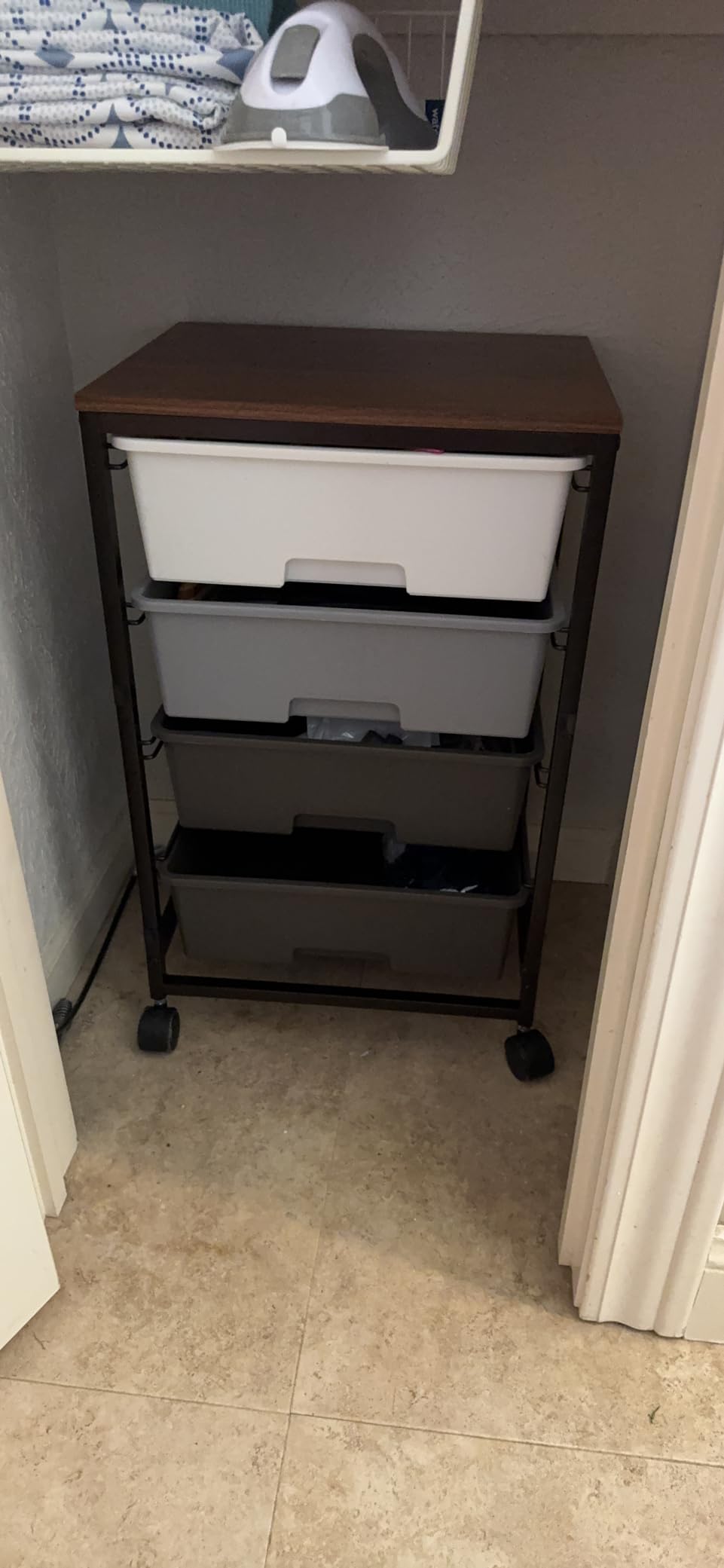 SYKIARIOL Rolling Cart with Drawers, 4-Drawer Utility Cart, Bright White | Rolling Storage Cart with Drawers and 2 Lockable Wheels, 4-Tier Craft Organizers for Home Office Dorm customer photo 1