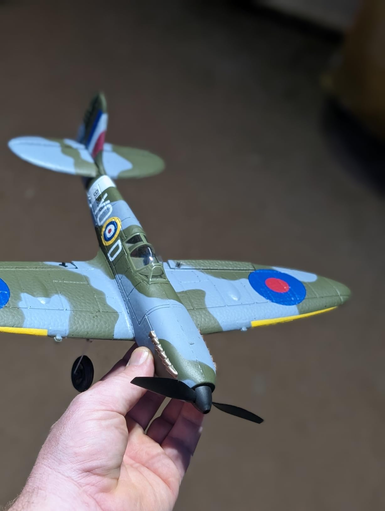 Volantex RC 4CH Spitfire Fighter RTF with Aileron, Gyro, Aerobatics & 3 Modes (Green) customer photo 1