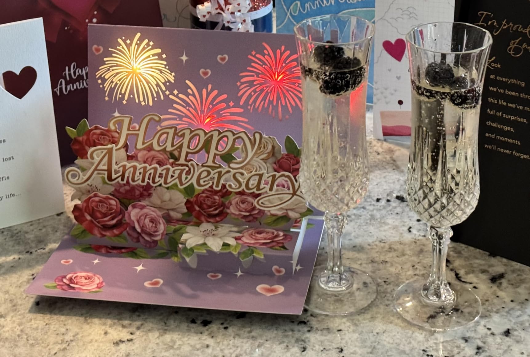 Airpark Anniversary Card, Pop Up Happy Anniversary Cards with Music & Light | 3D Wedding Anniversary Cards & Gift for Women Men Couple Parent Him Her Husband Wife Girlfriend Boyfriend customer photo 1