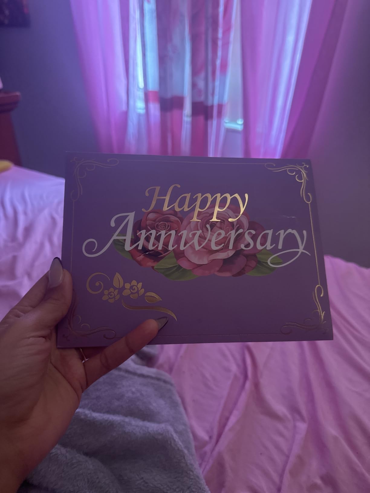 Airpark Anniversary Card, Pop Up Happy Anniversary Cards with Music & Light | 3D Wedding Anniversary Cards & Gift for Women Men Couple Parent Him Her Husband Wife Girlfriend Boyfriend customer photo 2