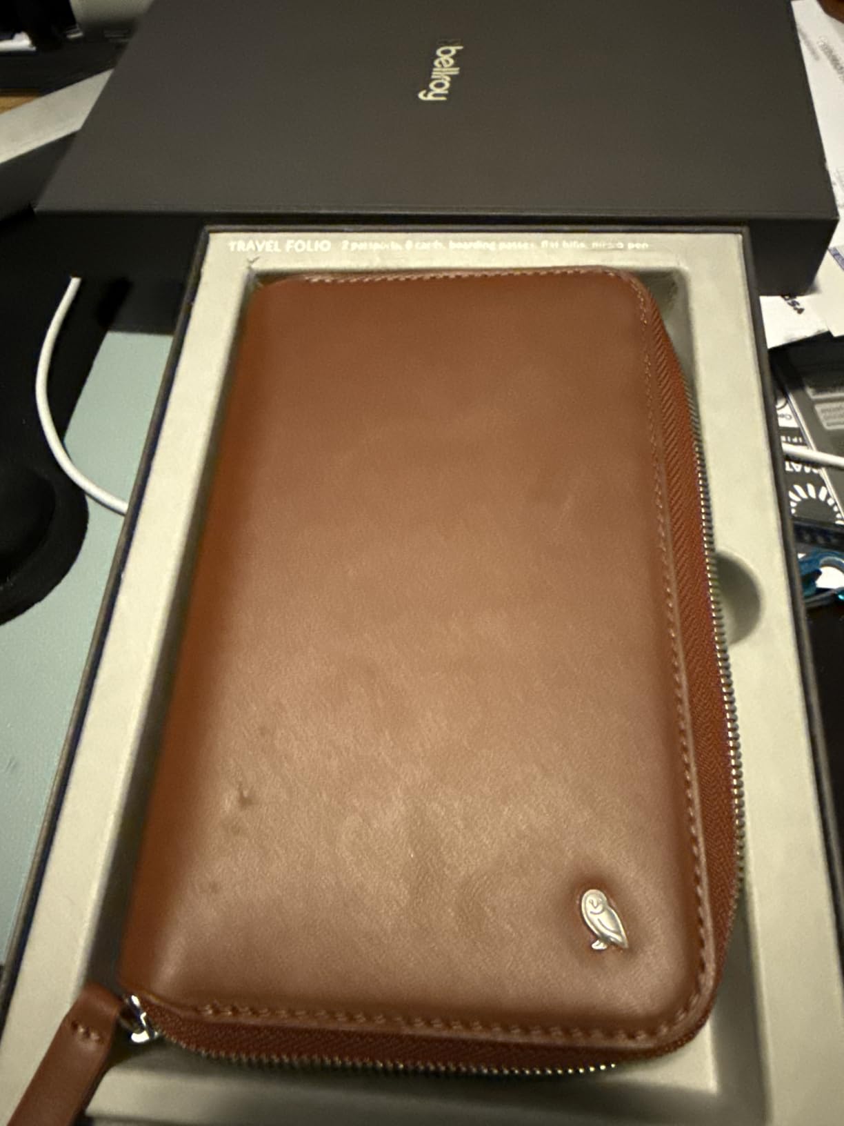 Bellroy Travel Folio, Leather Passport Wallet - Sienna customer photo 1