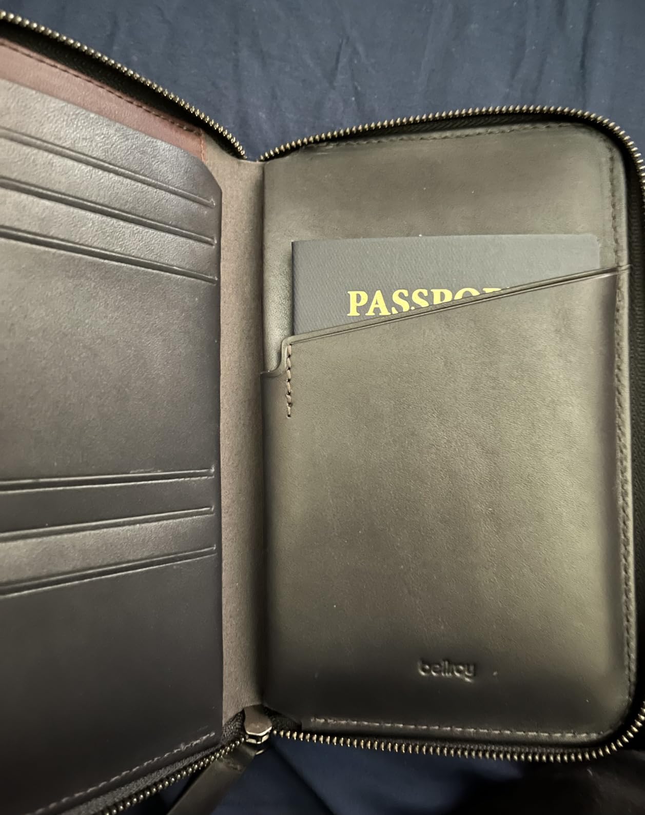 Bellroy Travel Folio, Leather Passport Wallet - Sienna customer photo 2