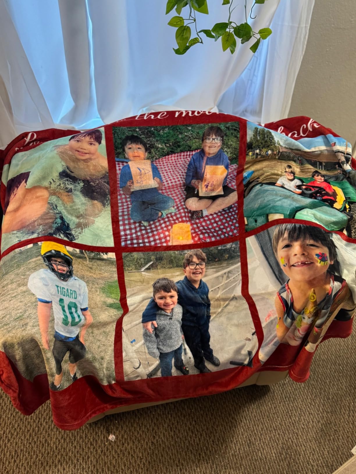 Grandpa Blanket Personalized Gifts Fathers Day Best Grandpa Blanket from Grandkids Customized Blankets with Photos Custom Picture Blankets Throw customer photo 2