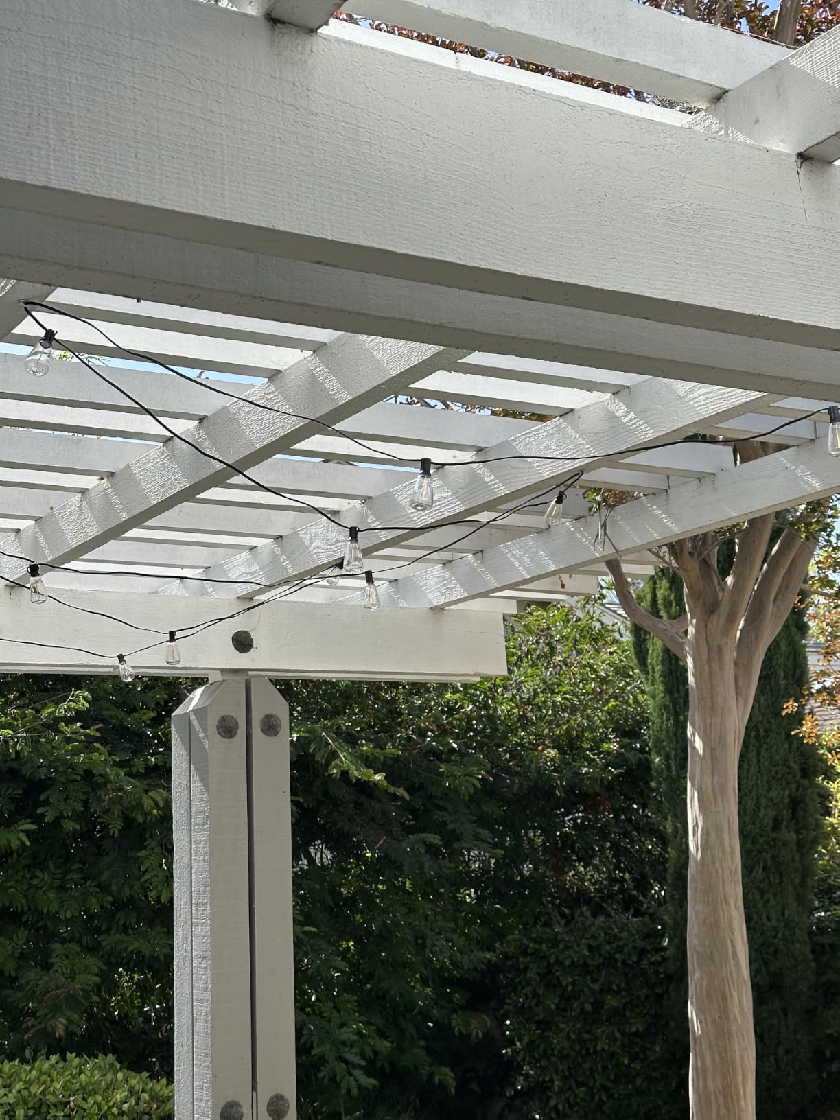 Outdoor Lights String Patio Outside - 100ft 30M LED Waterproof Light ST38 | Dimmable, Shatterproof, Hanging Lighting Edison Bulb Deck Backyard Gazebo Balcony Party Bistro Cafe Pergola Garden Yard Porch customer photo 1