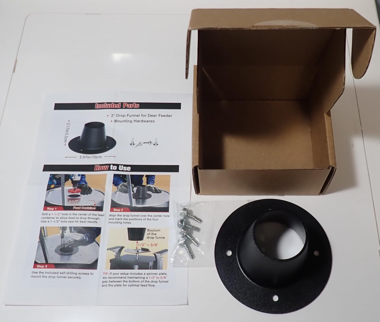 6V Deer Feeder Kit, Motor and Timer Metal Kit, Digital Game Feeder Timer, Mounting Bracket Included, Up to 8 Feed Time, Easy to Install, Weatherproof Feed Kit customer photo 2