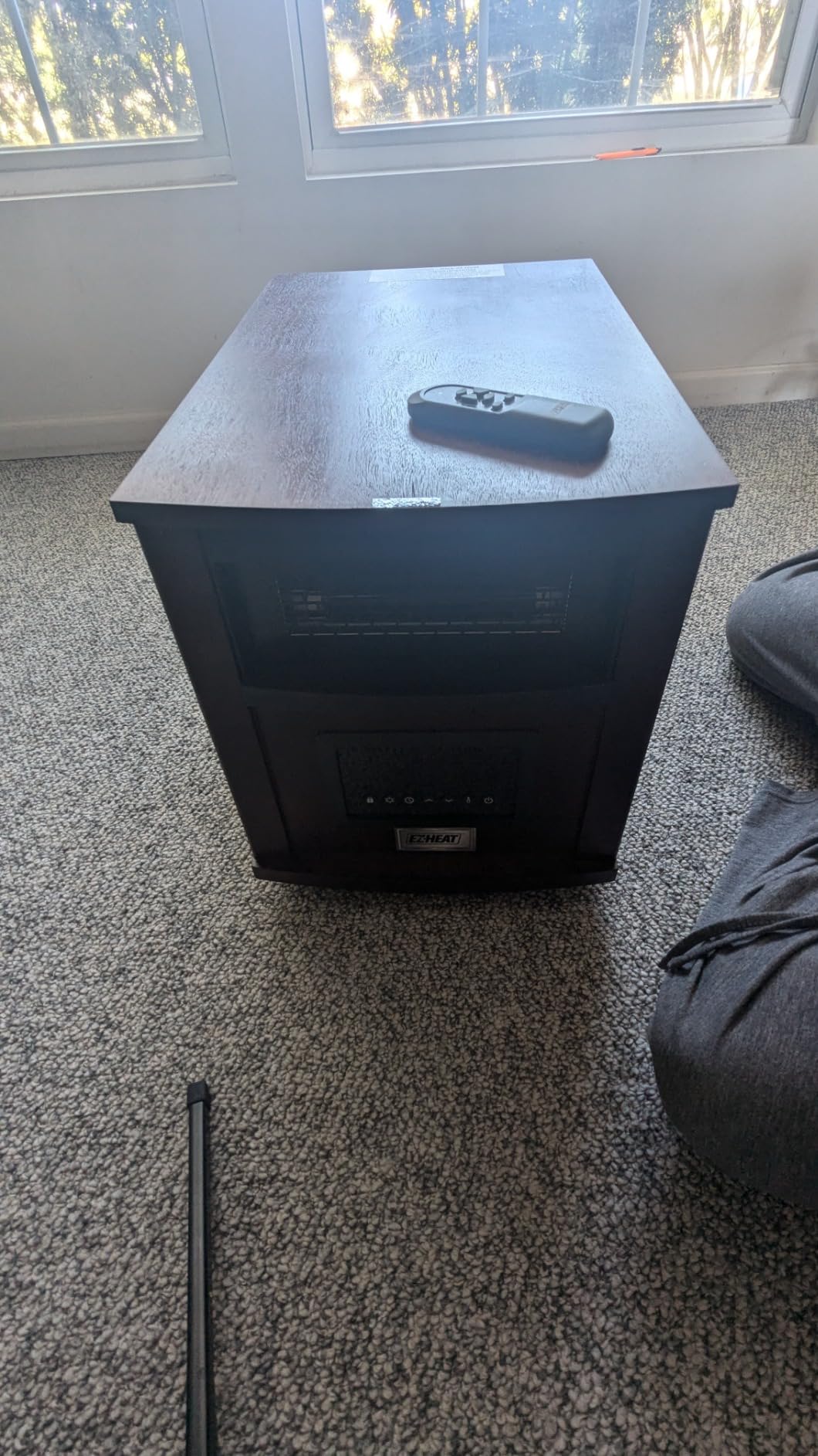 EZ-HEAT 1,500-Watt 18 inch Cabinet Space Heater with Remote Control, USB Charging Ports, Timer Function, Tip Over Switch & Overheat Protection customer photo 2