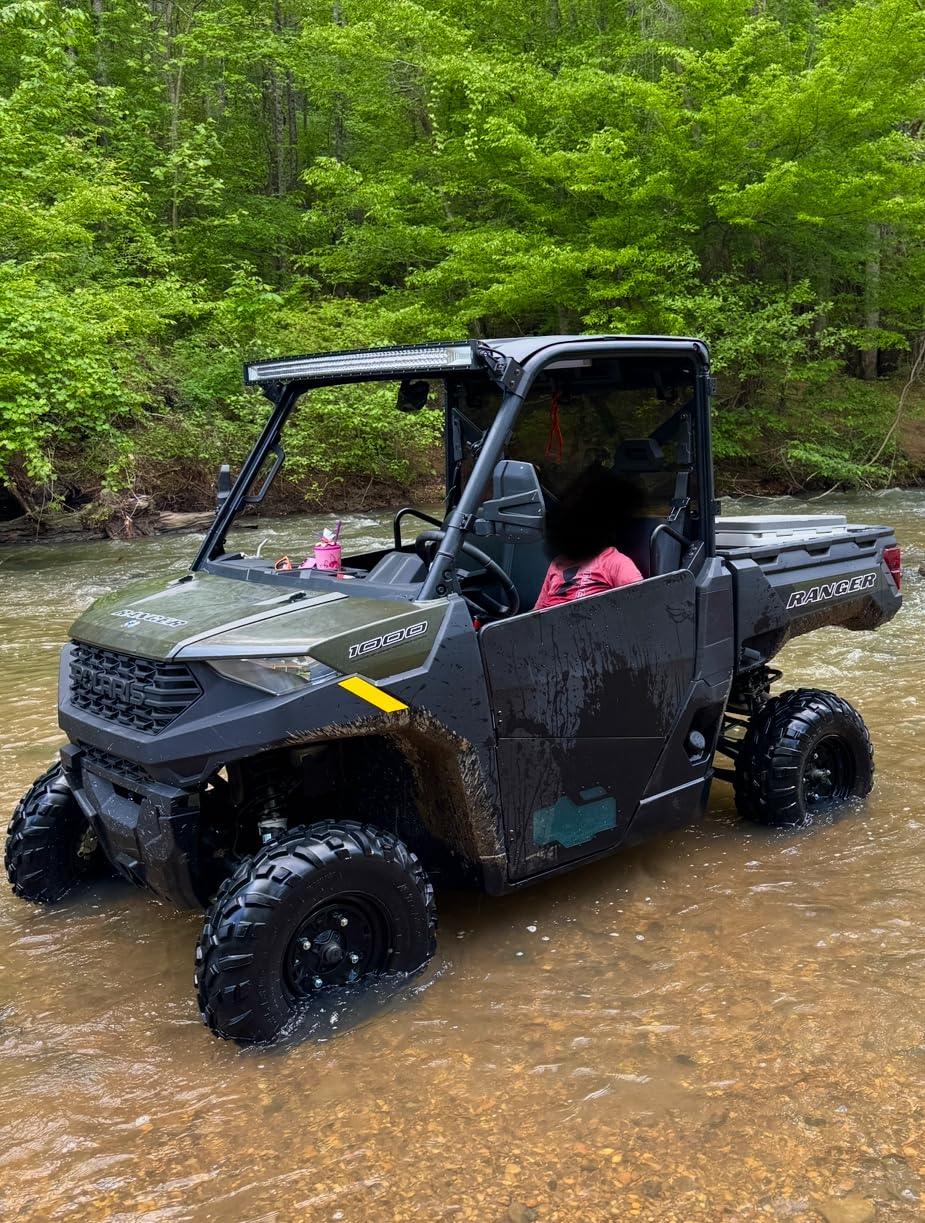 StarknightMT Aluminum Lower Doors Compatible with Polaris Ranger XP 1000 | Fits 2-Door 2018-2026 Ranger XP 1000, Ranger 1000 2020-2026; Lock-Latch; with PC Window; Metal Half Door Panels; Durable customer photo 2