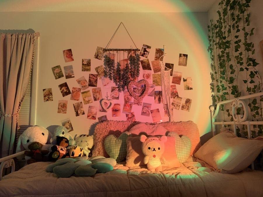 Sunset Lamp Night Light - 16 Colors & 4 Modes Sunset Projection Lamp with Remote, Color Changing Rainbow Sunlight Lamp, Romantic Visual Led Light Projector for Photography Room Decor customer photo 1