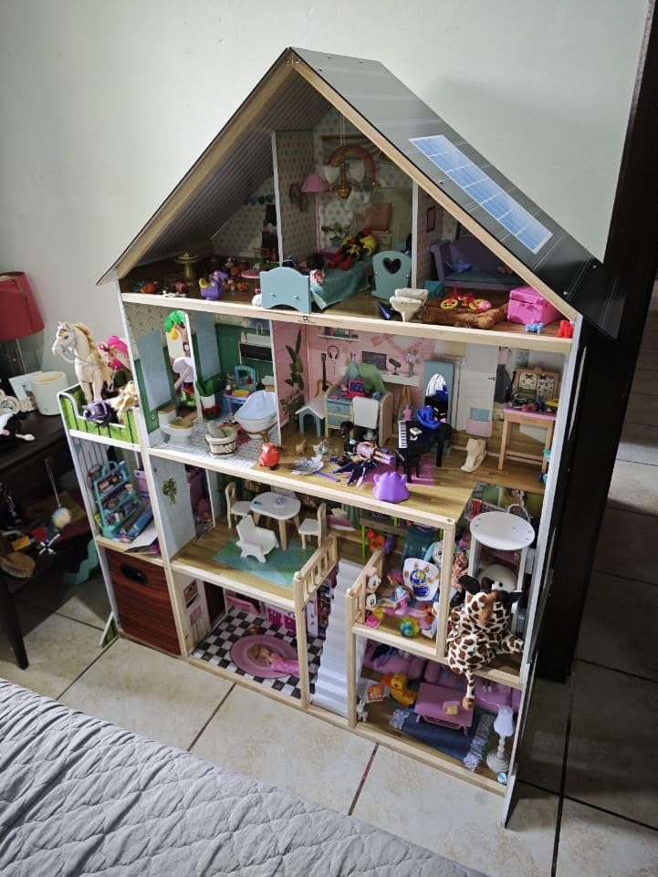 Delta Children Deluxe Maui Dollhouse - Large 4-Story Dollhouse with 12 Rooms Includes 50 Accessories - Working Elevator, Wave Slide, Lights/Sounds - Fits 12-inch Dolls - Pretend Play Gift for Ages 3+ customer photo 1