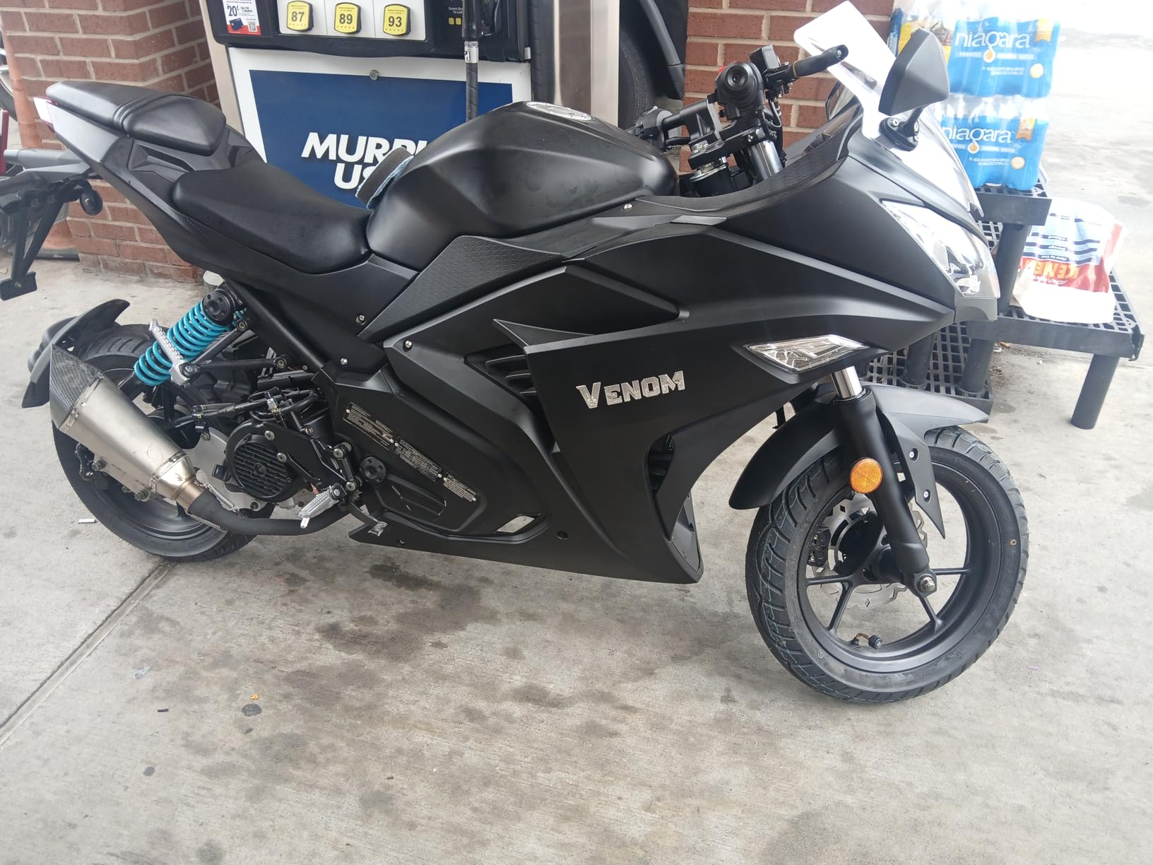 200CC Automatic Motorcycle, VENOM X19 Full Size Matte Black Auto LED with No Gears, High Performance CDI customer photo 1