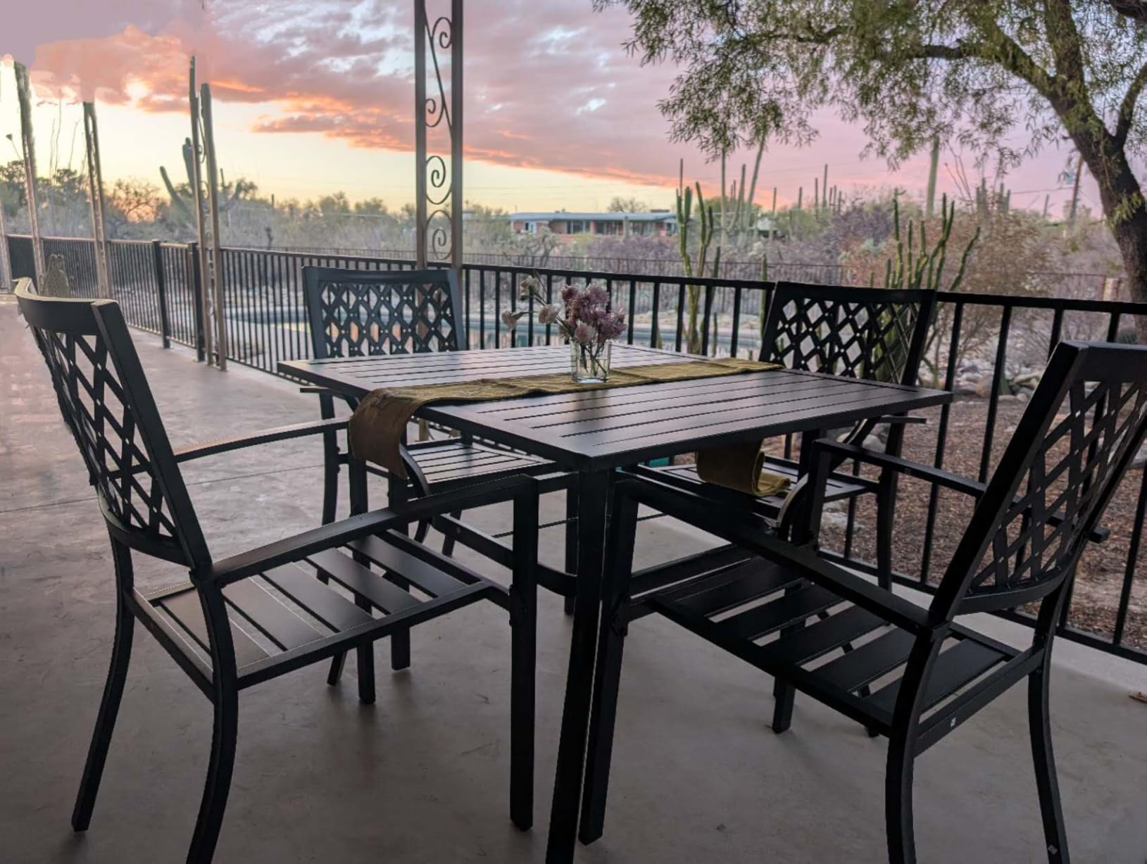Sophia & William 7 Pc Round Outdoor Dining Set, 54