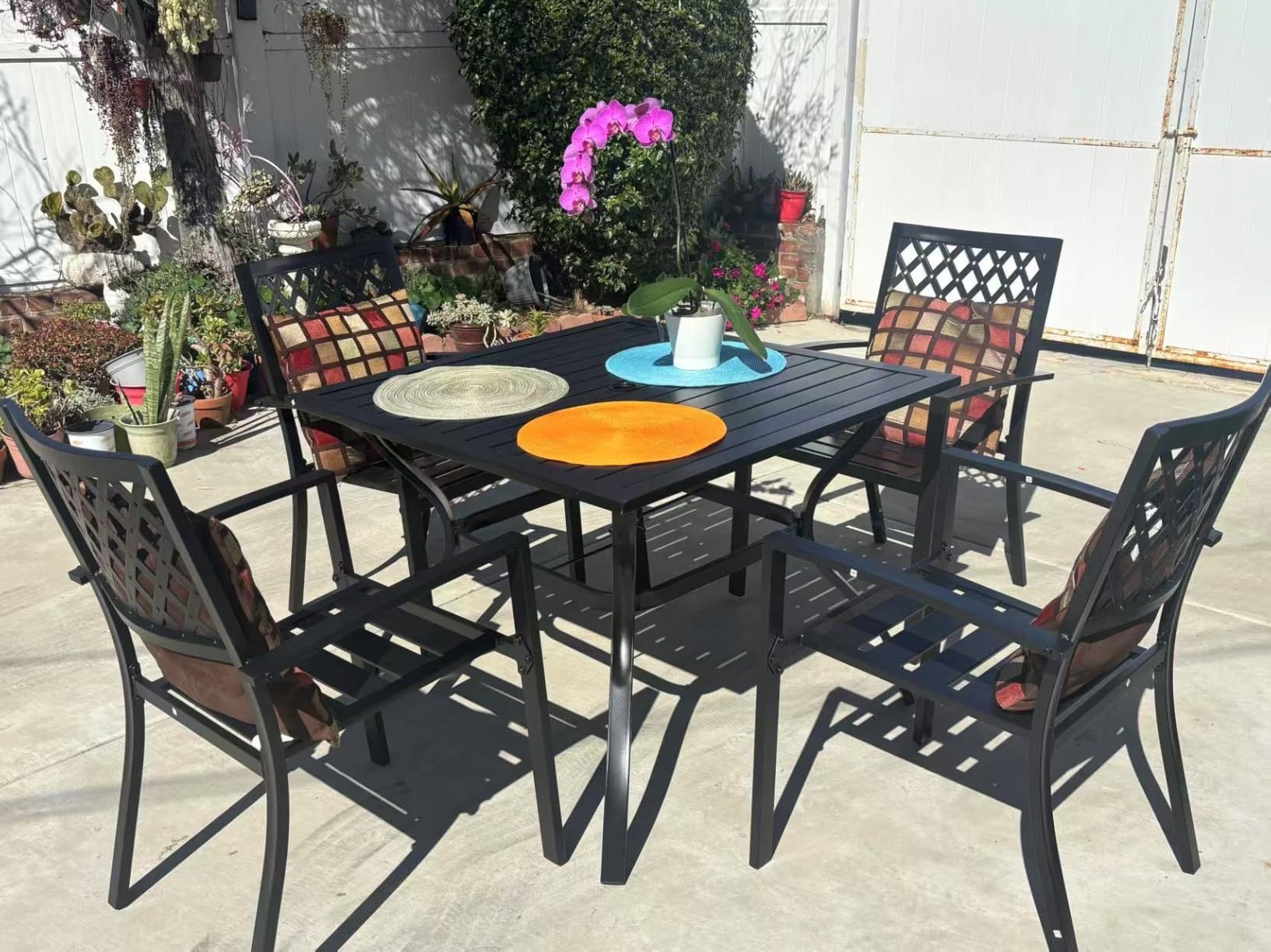 Sophia & William 7 Pc Round Outdoor Dining Set, 54