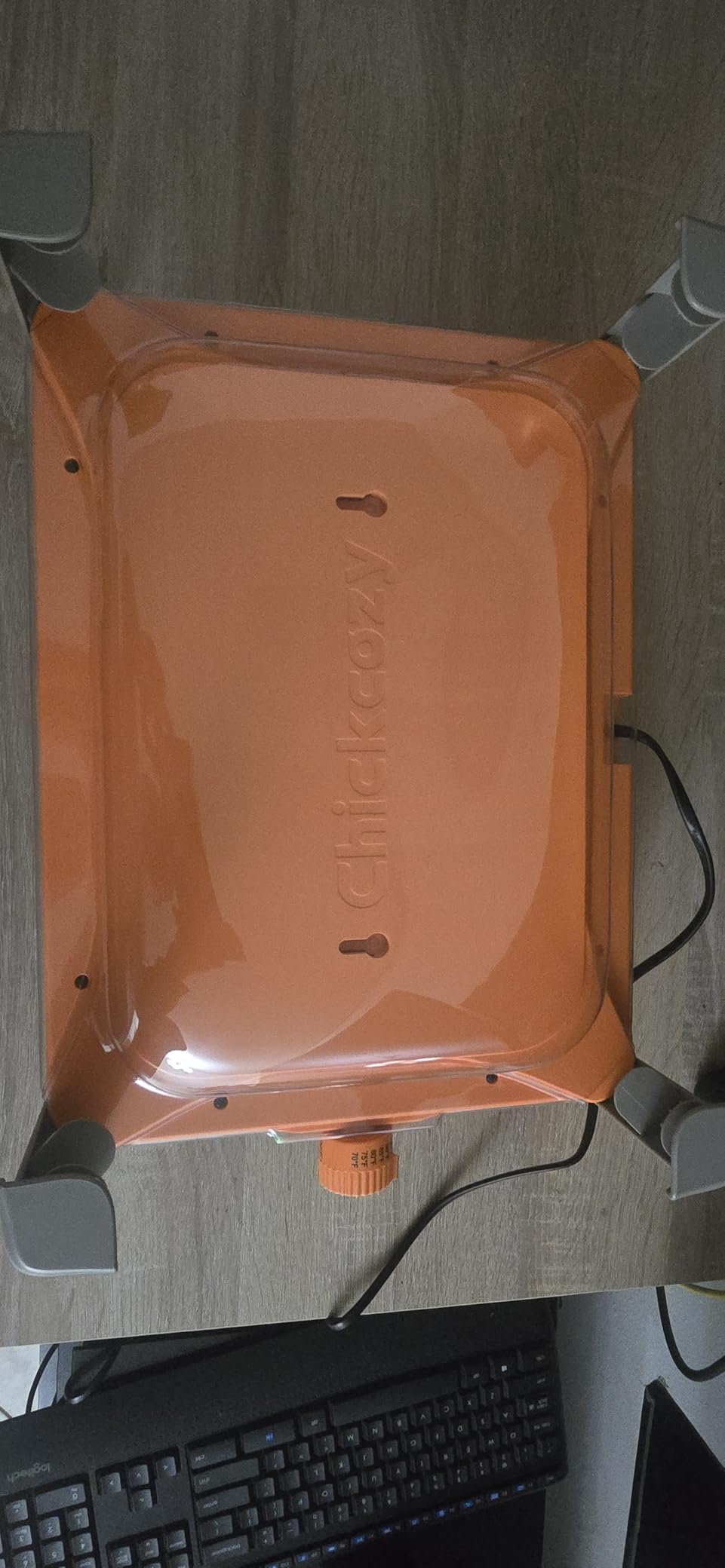 Smart Chicken Coop Heater, 200 Watts Chick Brooder Heating Plate Built-in Adaptive Temperature Sensor, Chicken Brooder Heater, Adaptable to Timer and Temp Controllers,UL-Compliant customer photo 1