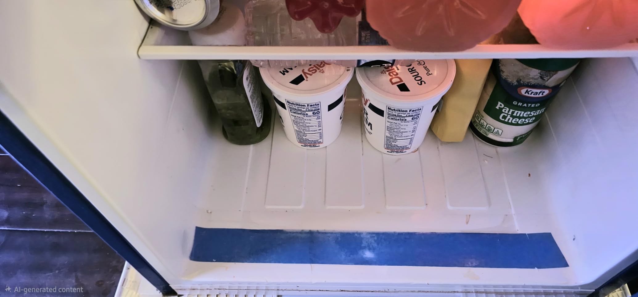 Frigidaire Compact Refrigerator with Top Freezer - 2 Door Fridge with 3.2 Cu Ft, Contemporary Series, Blue customer photo 1