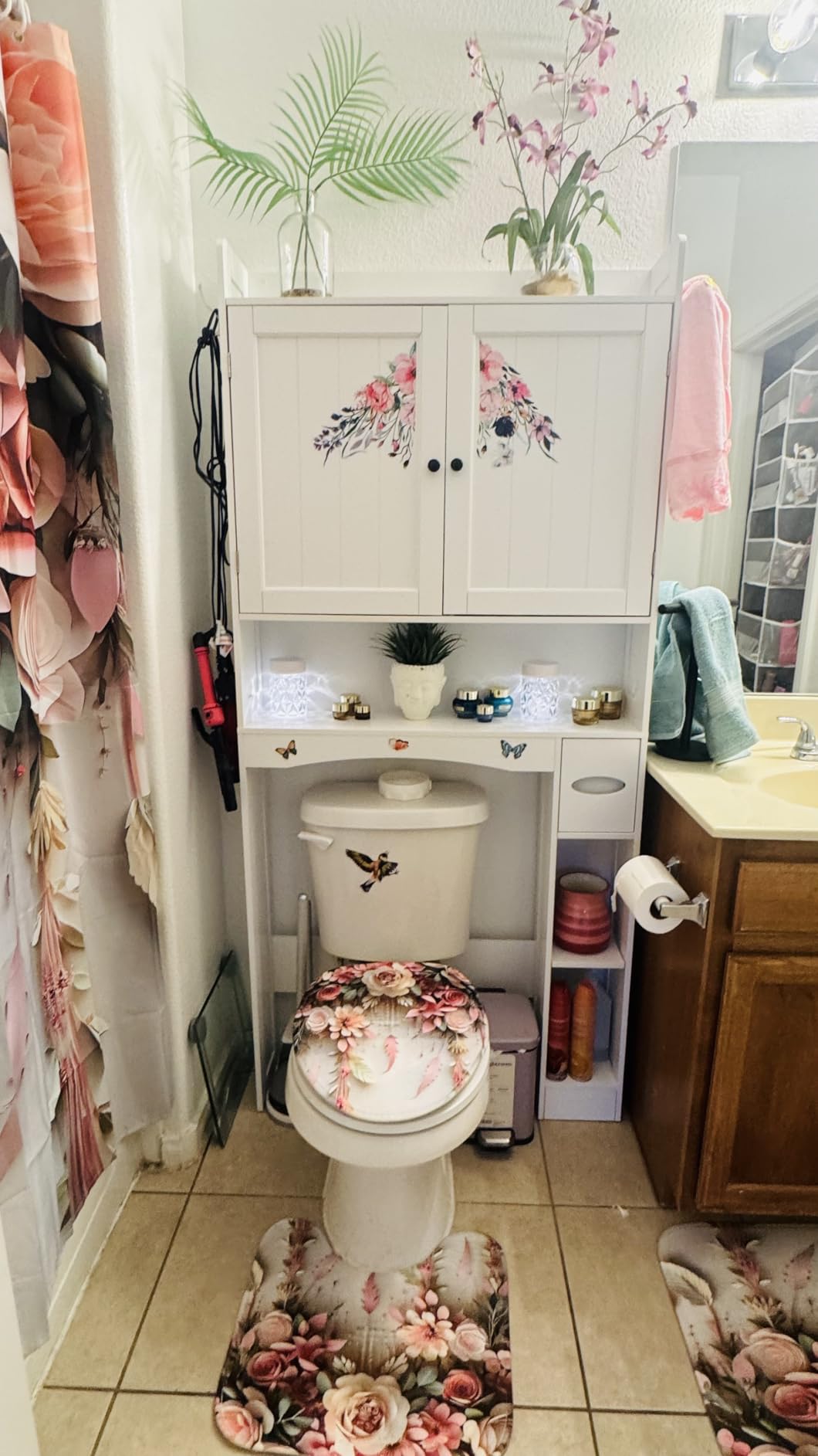 Ahomly Over The Toilet Storage Cabinet, 32.3