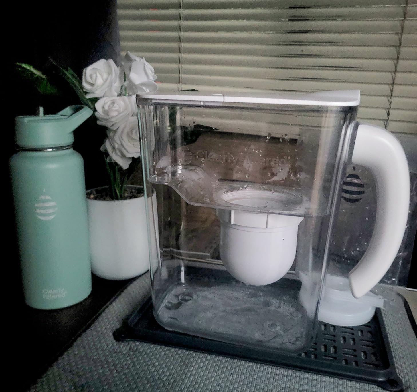Clearly Filtered Water Filter Pitcher, 10 Cup BPA Free Water Filtration | Targets up to 386+ Contaminants, Reduces Fluoride, Lead, PFAS, Arsenic, Microplastics, Chlorine, NSF Certified, BPA Free customer photo 1