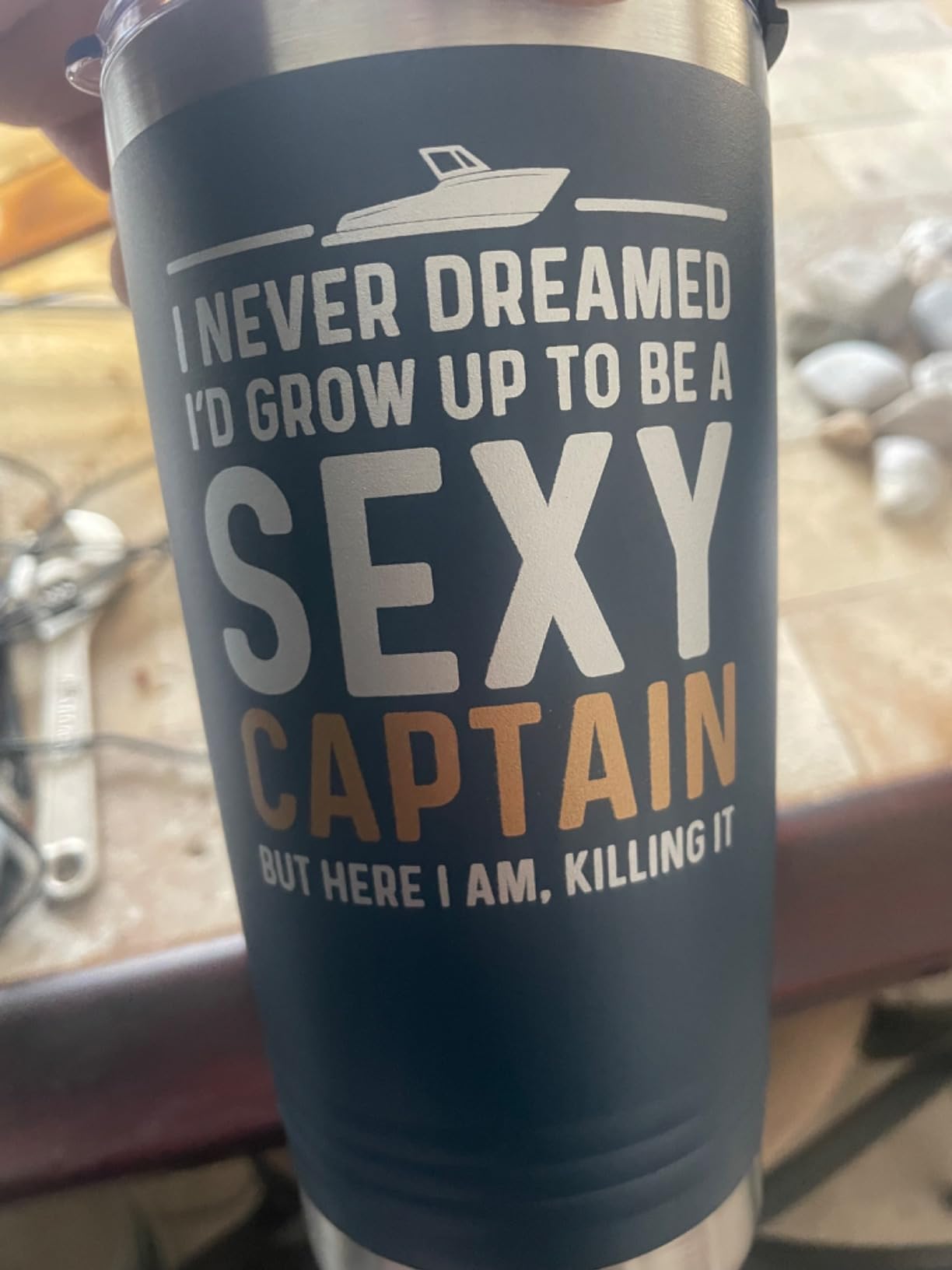 Onebttl Gifts for Boat Owners, Boat Captain Gifts for Men, 20oz Tumbler customer photo 1