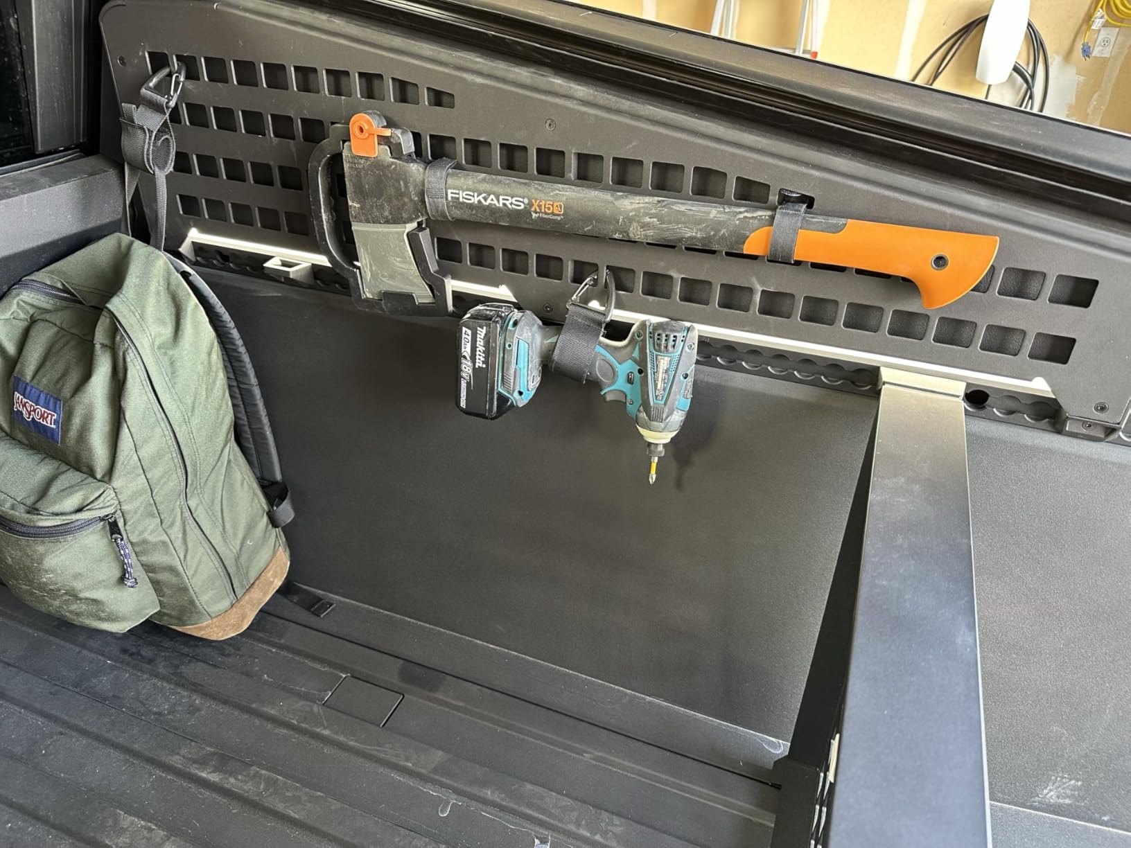 2 PCS 42 Inch Molle Side Panel for Tesla Cybertruck 2024-2026 with 8 Straps | Aluminum Alloy Material Cybertruck Molle Panels to Mount Things for Cybertruck accessories Easy to Install customer photo 2