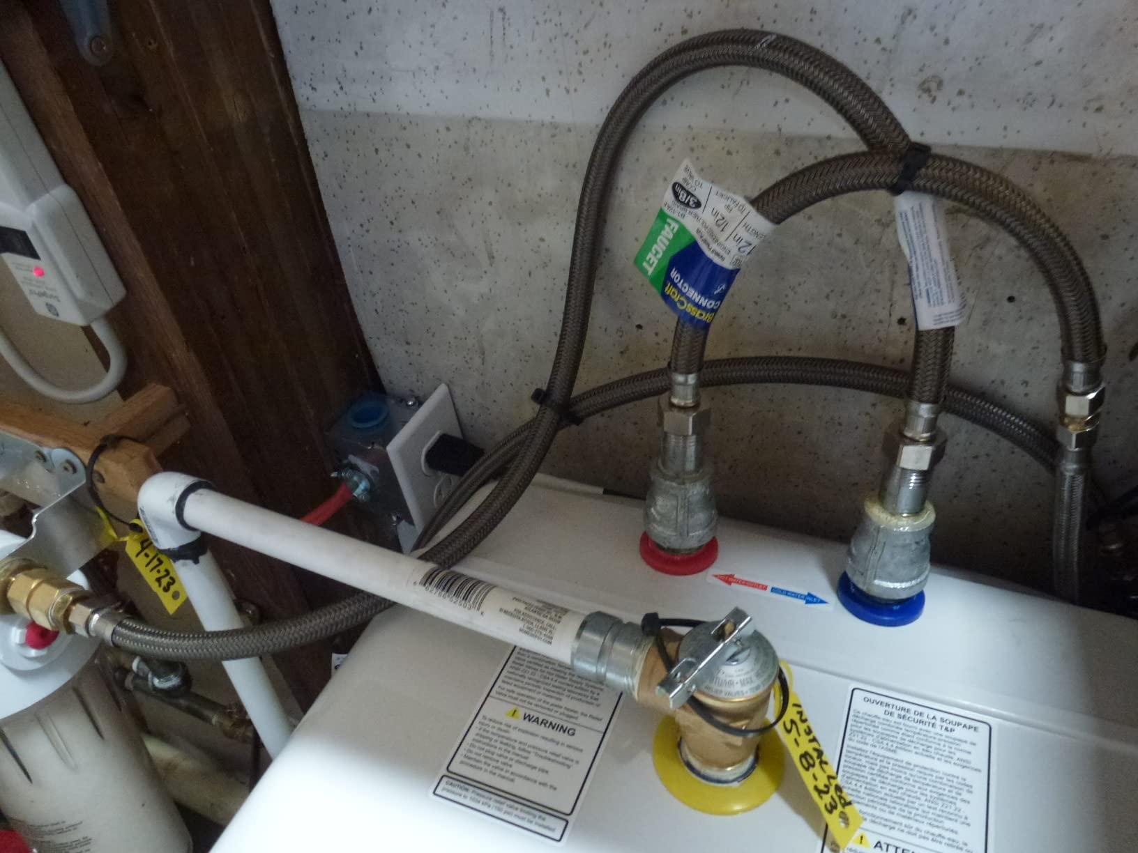CAMPLUX Tankless Water Heater Electric 4.5kW 110~120V Small Instant Hot Water Heater, Point-of-Use TE05 customer photo 2