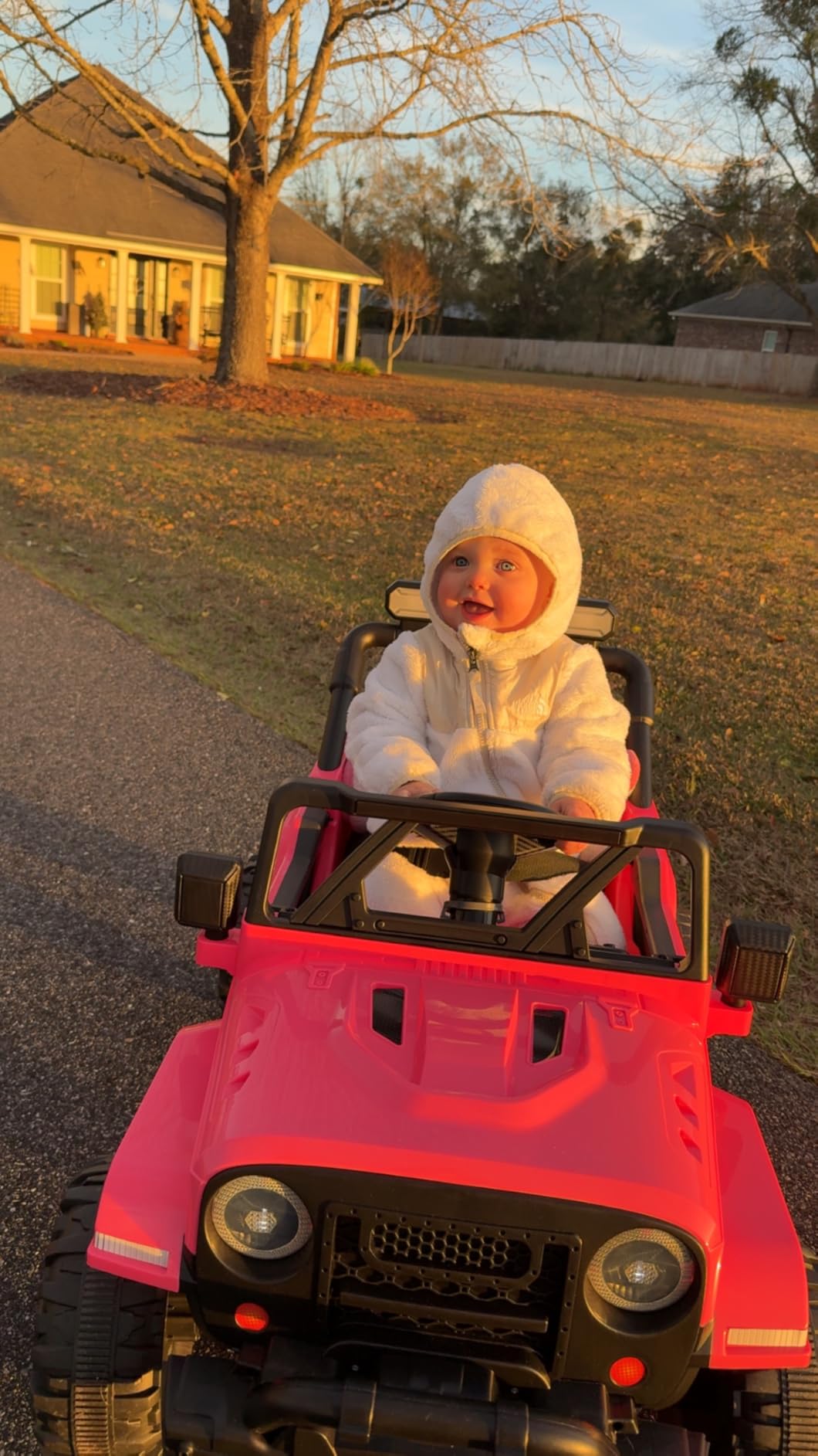 ARBELI 12V Ride On Truck Car with Remote Control, Kids Electric Vehicles with Bluetooth Music, Horn, 3 Speeds, 4 LED Lights, Soft Start, Ride on Toys for Toddler Boys & Girls (Blue) customer photo 2