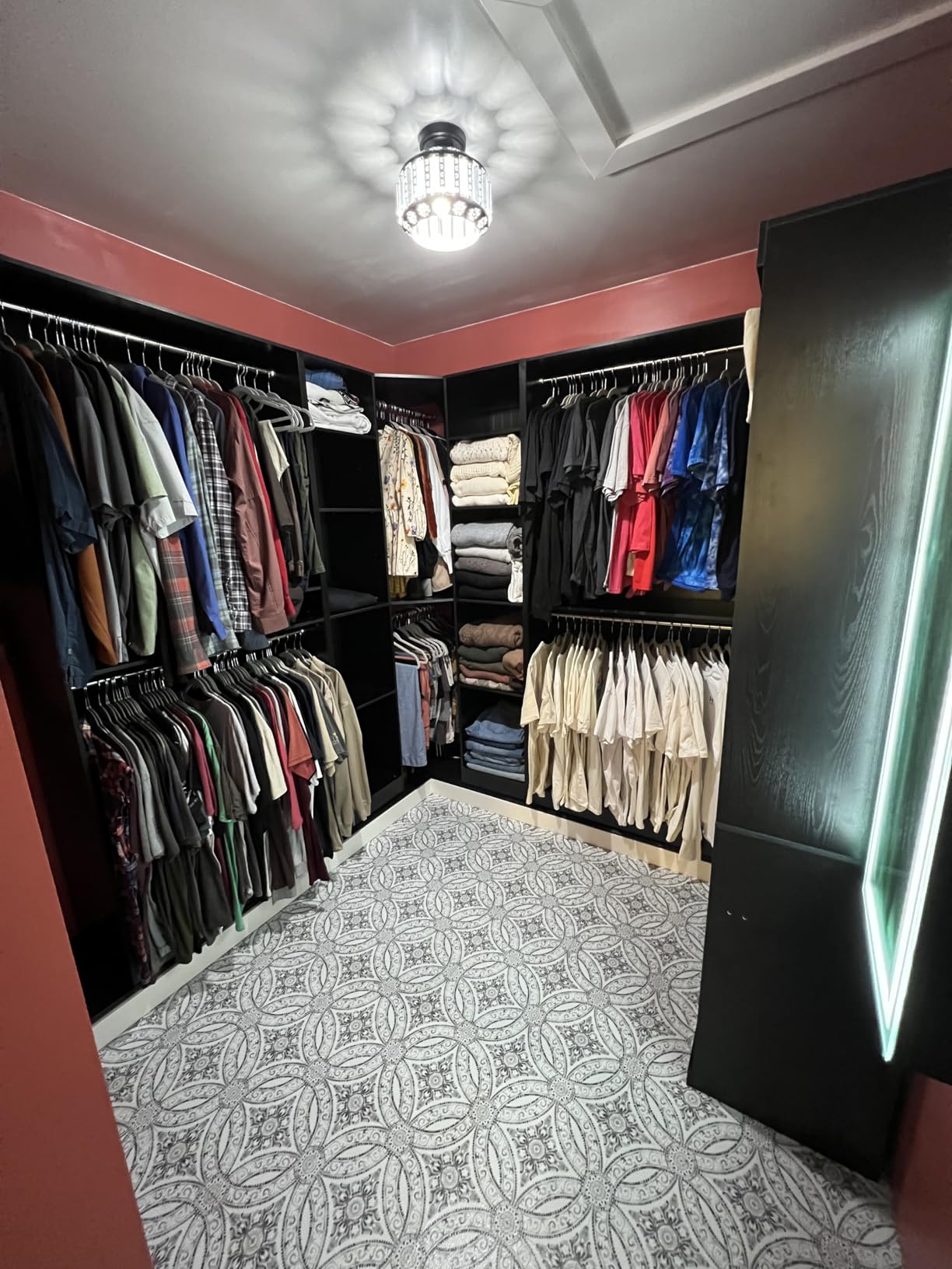 Besiost Corner Closet System with 12 Shelves, 39.2