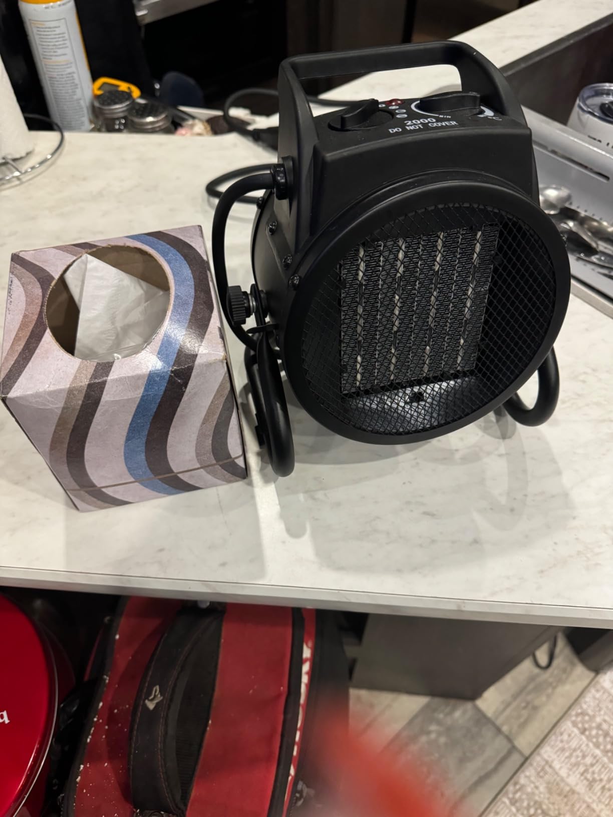 Greenhouse Heater with Thermostat, Auto Temperature Control Kit with Digital Display, Fast Heating, Overheat Protection, for Grow Tent, Greenhouse, Flower Room, Patio, Winter Plants customer photo 2
