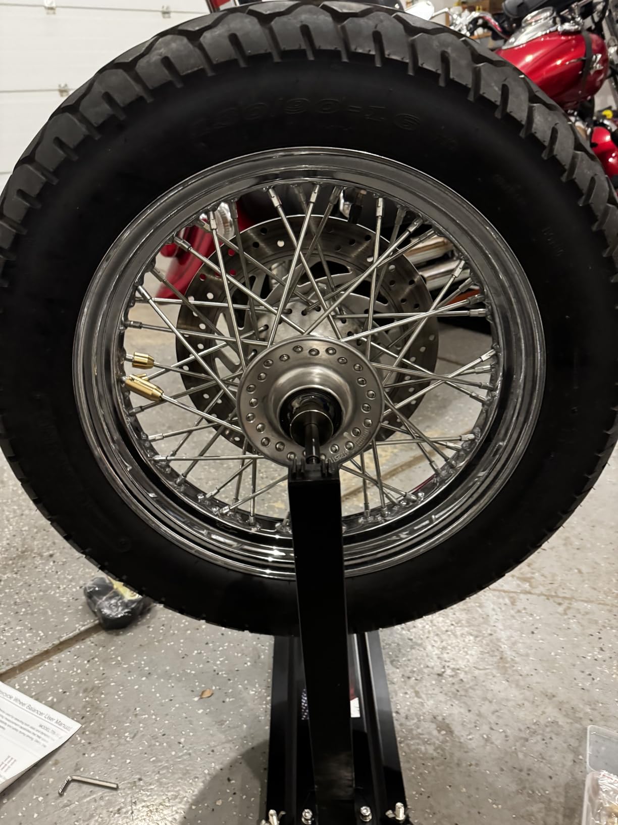 Motorcycle Wheel Balancer for Static and Dynamic Balancing | Tire Balancing Tool with Truing Pointer for Most Motorcycles，Off-Road Bikes and Sport Bikes customer photo 2