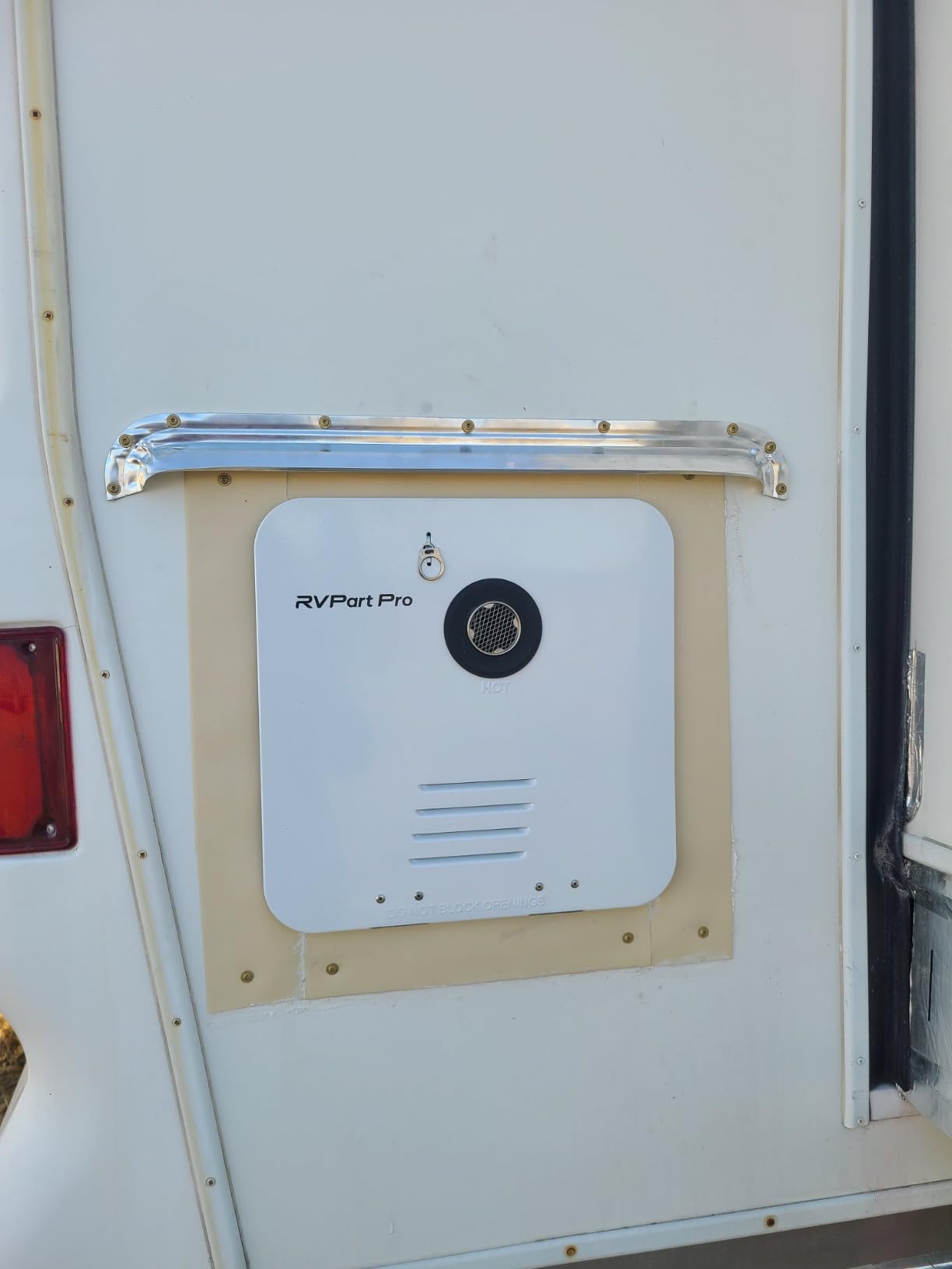 RV Tankless Water Heater, Propane, White Door, Remote, 12V DC | For RV Family & Camper, with 15