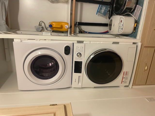 All-In-One Washer Dryer Combo 2.7 cu.ft, 24 inch Ventless 2-In-1 Washing Machine And Dryer Compact For Apartment Dorm RV, 26.7 LBS Load Smart With 16 Laundry Program 1400RPM customer photo 1