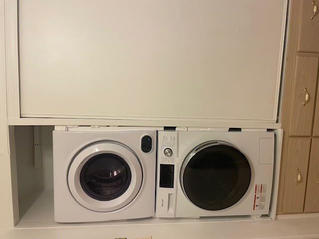 All-In-One Washer Dryer Combo 2.7 cu.ft, 24 inch Ventless 2-In-1 Washing Machine And Dryer Compact For Apartment Dorm RV, 26.7 LBS Load Smart With 16 Laundry Program 1400RPM customer photo 2