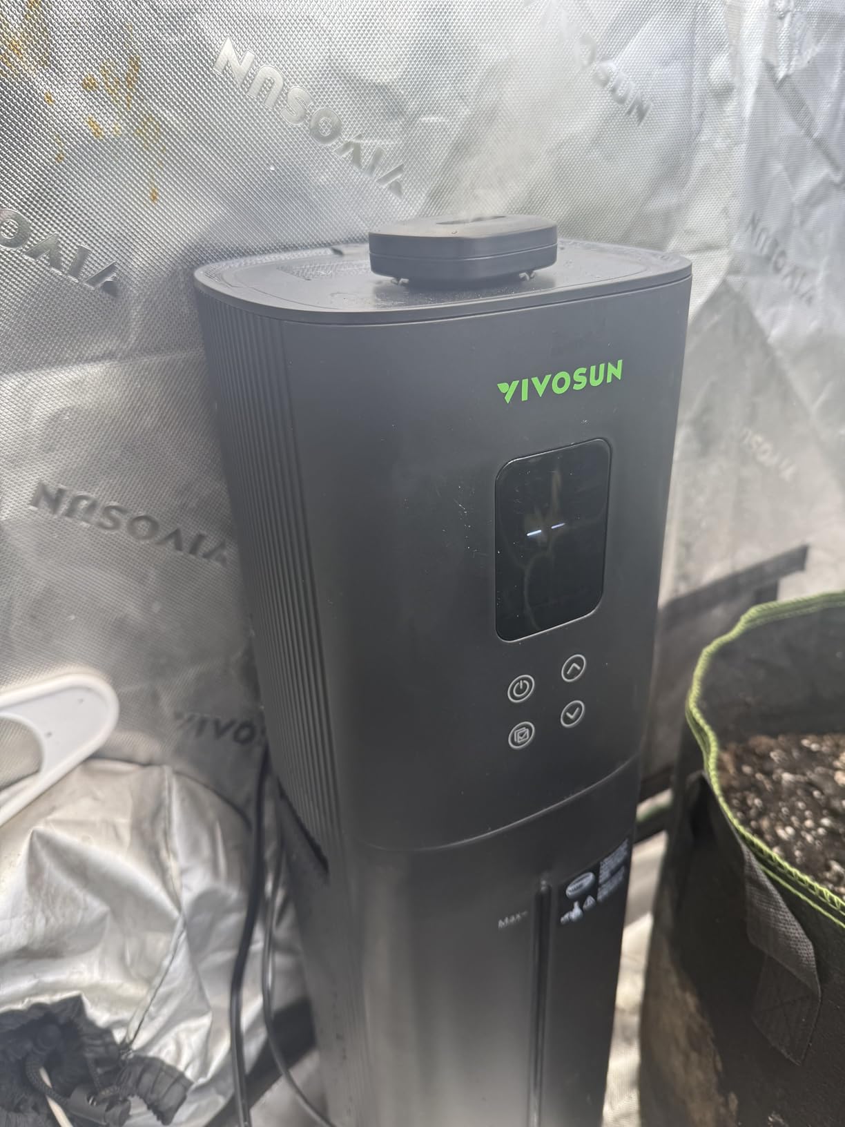 VIVOSUN AeroStream H09 Intelligent Wi-Fi Humidifier, 2.38 Gal / 9 L Humidifier with Temp & Humidity Probe, Smart Remote Control, Designed for Growers customer photo 1