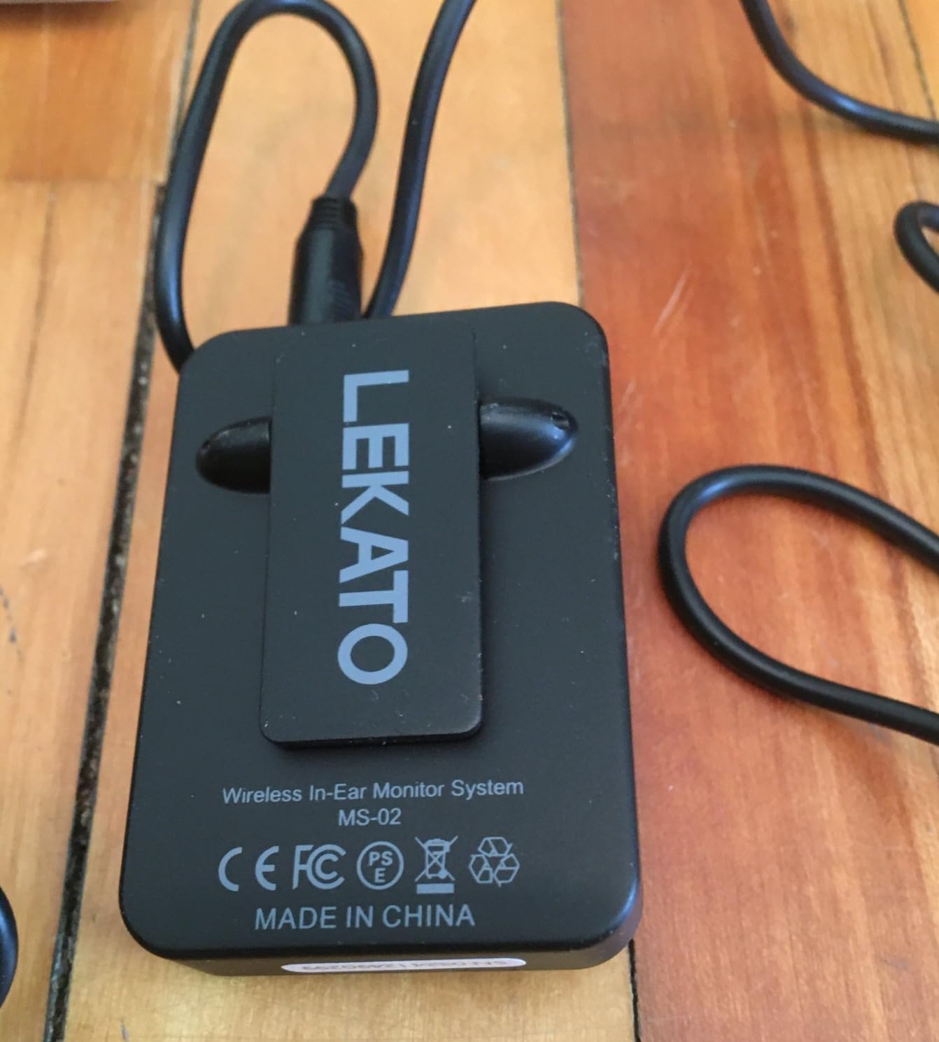 LEKATO Wireless in Ear Monitor System MS-02, Upgraded 2.4G Stereo IEM System Low Latency with Transmitter Beltpack Receiver Auto-Pairing, One to More, in-Ear Monitoring for Church, Band, Singer, Stage customer photo 1
