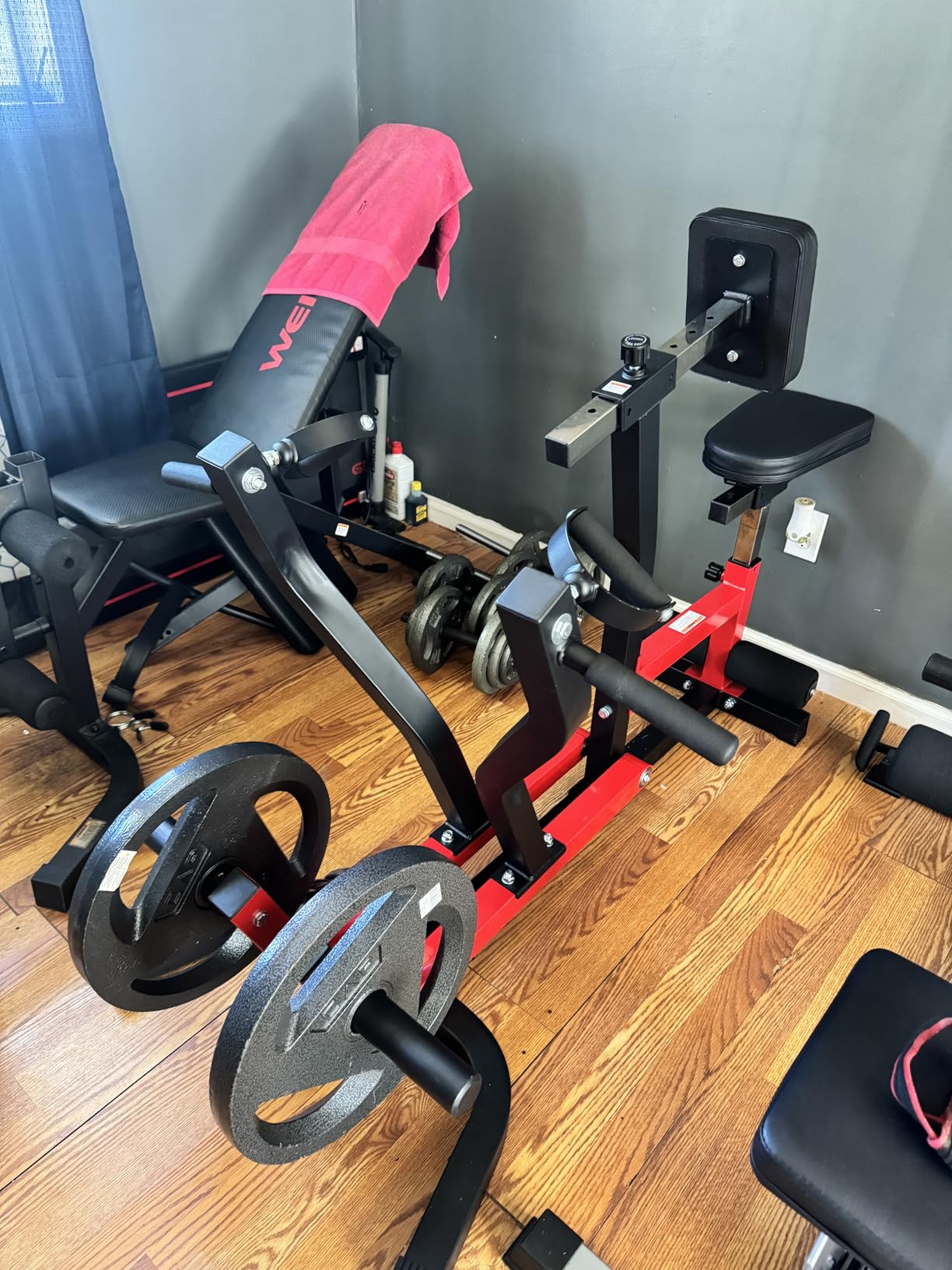 Mikolo Plate Loaded Seated Row Machine for Home Gym, 400LB Capacity, Independent Arms & Adjustable Seat for Full Back Workout customer photo 1