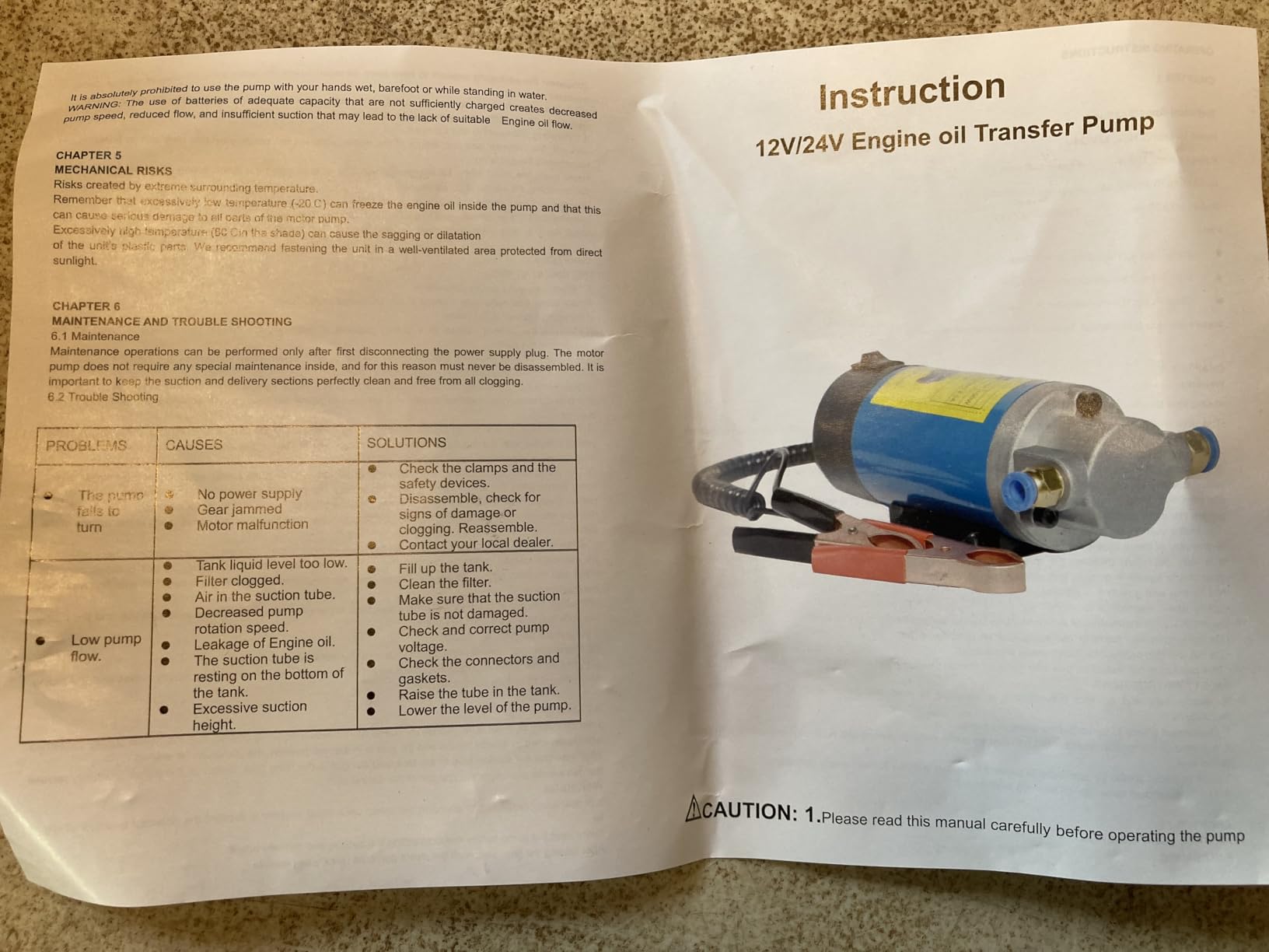 Oil Pump 12V 100W, Oil Extractor Pump for DIY Engine Oil Change | Electric Fluid Transfer Pump for Synthetic, Gear Oil, Trans Fluid Removal, Self-Priming Oil Transfer Pump for Car, Mower, Boat customer photo 2