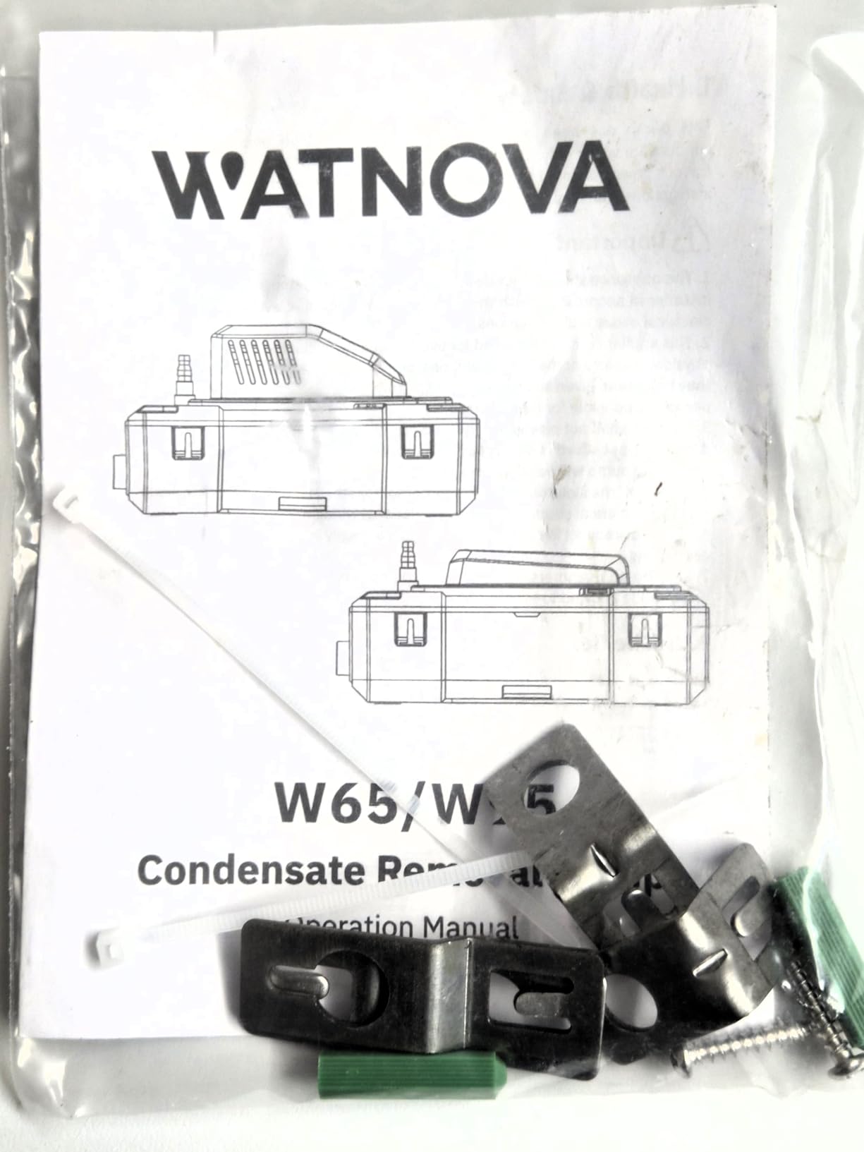 WATNOVA Mini Split HVAC Condensate Pump, 6GPH 100/240V, 33ft Lift, Automatic Safety Switch, AC Condensate Removal for Air Conditioner, Dehumidifier, Furnace, Light Gray customer photo 2