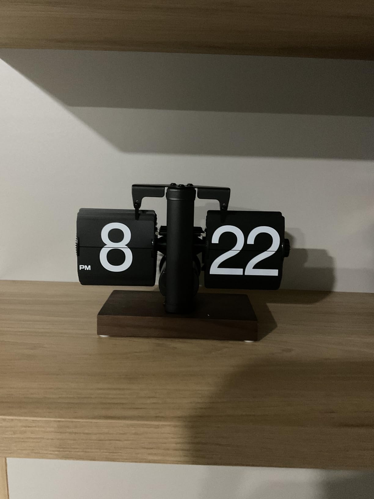Flip Clock, Digital Retro Flip Clock, Auto Flip Clock Vintage, Large Number Flip Desk Clock, Gear Operated Flip Alarm Clock for Home, Office Decor customer photo 2
