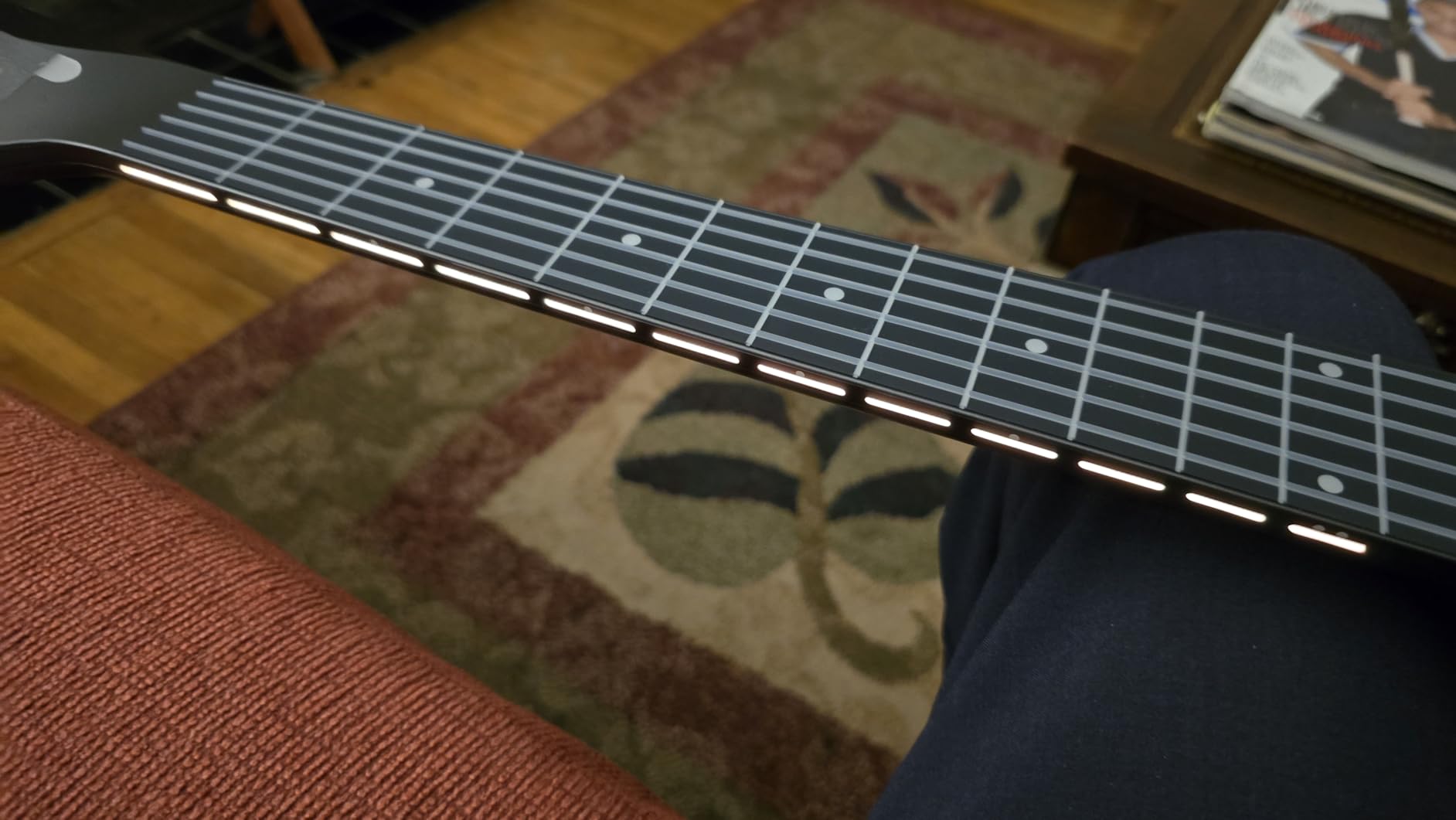 AeroBand Guitar Smart Guitar With Silicone Strings, Travel Silent Guitar With Detachable Fretboard, Headphone Jack, Built-in Speaker and Drum system, Aeroband APP Play, MIDI customer photo 2