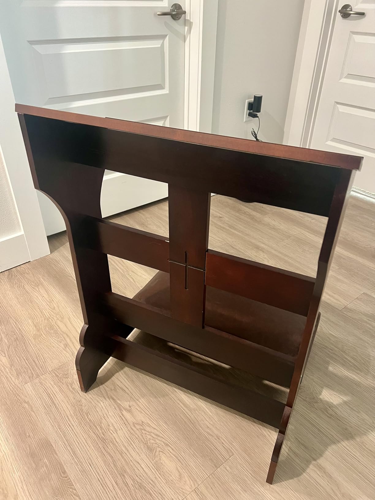 Prayer Bench Kneeler, Wooden Prayer Kneeler for Home | Prayer Bench for Kneeling at Home, Church Prayer Bench Stool Table with Cushion customer photo 2