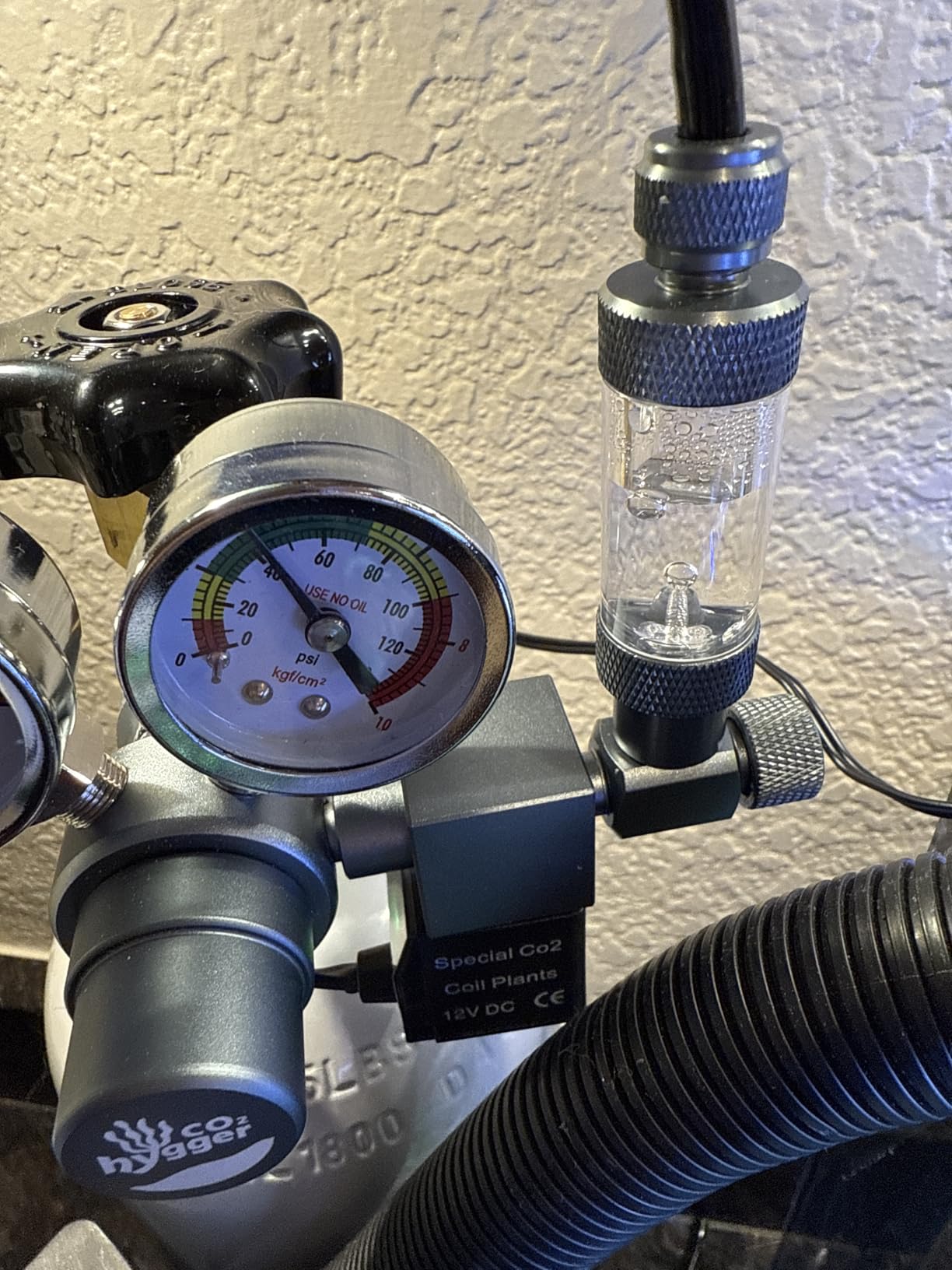 Aquarium Regulator with Dual Pressure Gauges, 12V DC Solenoid Valve, Bubble Counter & Check Valve - Precise Display for Aquatic Plant CO2 System customer photo 1