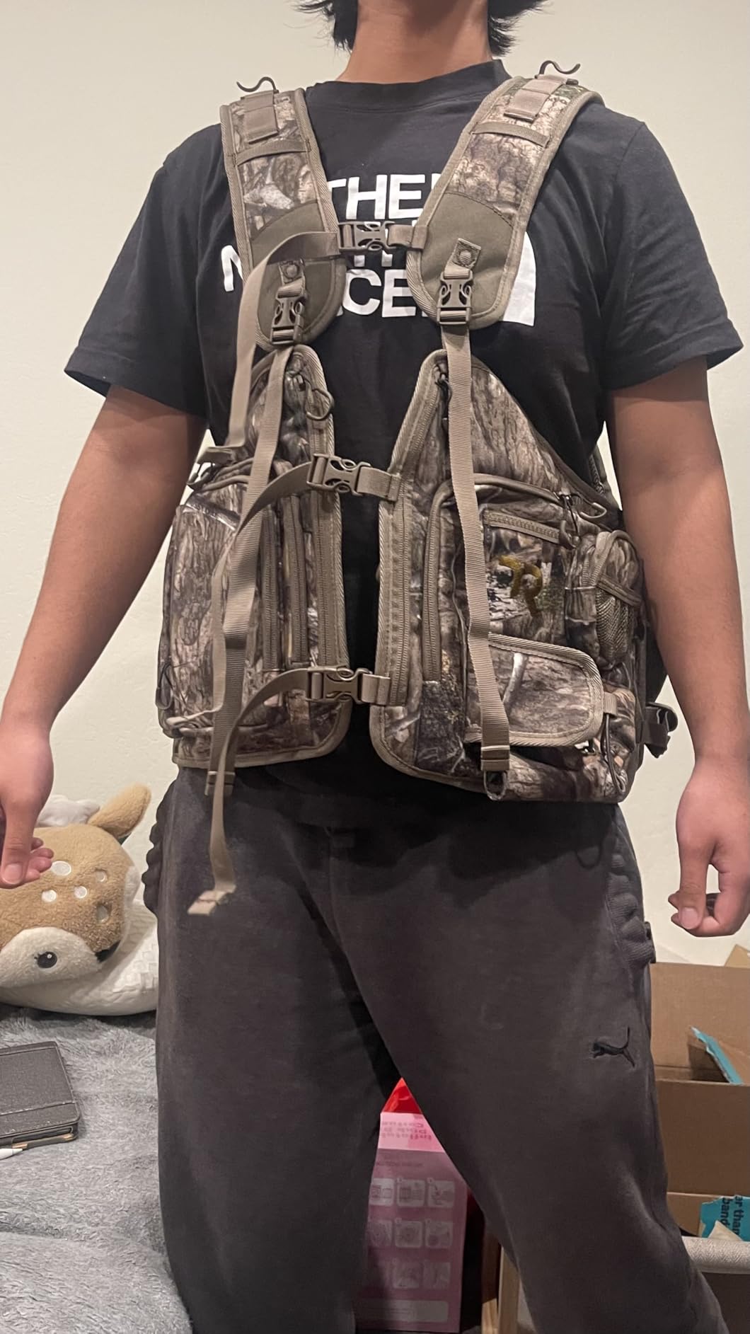 TR Turkey Vest with Seat, Hunting Vest for Men, Lightweight Run and Gun | 3-inch magnetic seat, multi-pocket storage, game pouch, adjustable padded shoulder straps for turkey hunting customer photo 1